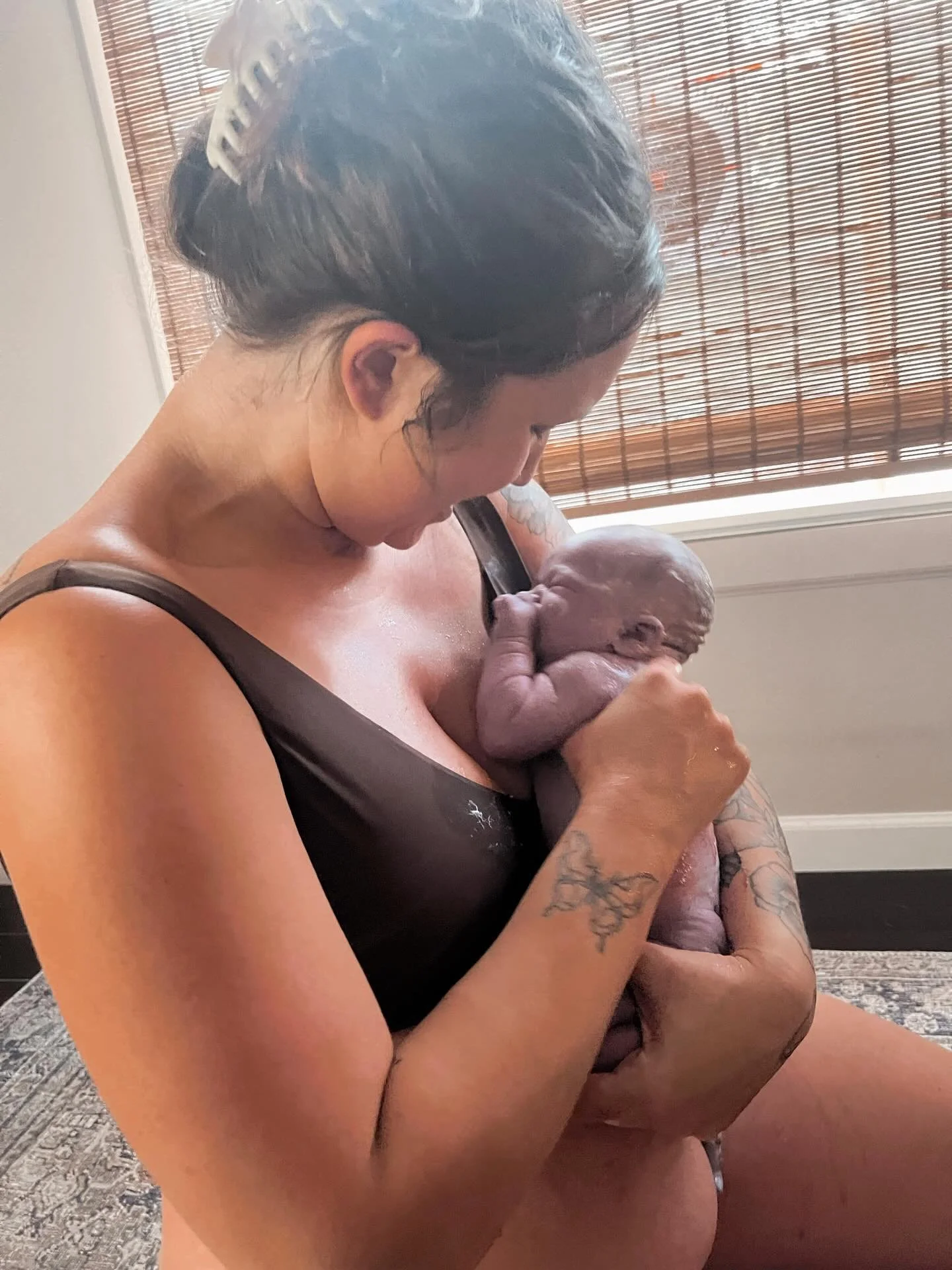 sometimes when i&rsquo;m feeling insecure, i just think about that one time i delivered my baby on my living room floor and remember that i really am that bish ❤️&zwj;🔥