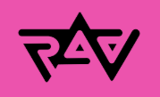 A stylized logo with the letters 'RAC' on a pink background.