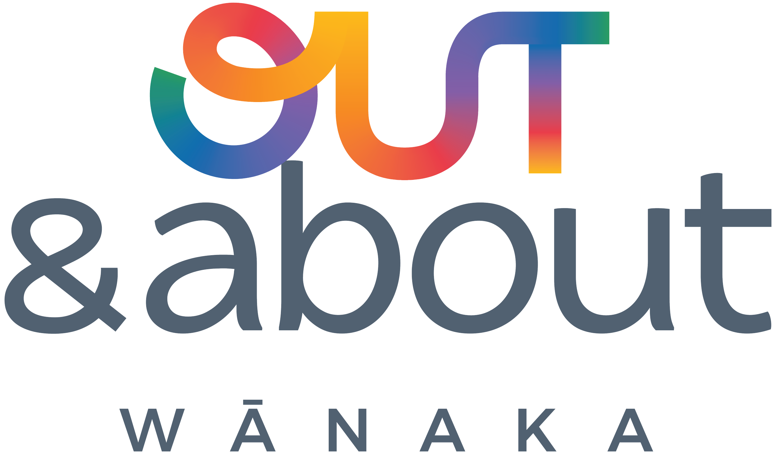 Colorful logo with the text 'ui & about WAKAKA' in stylized font.