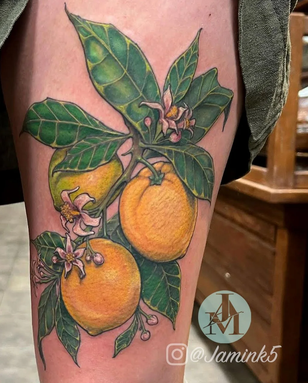 lemons and blossoms .JPG