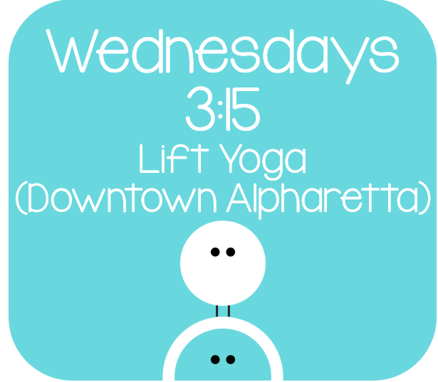 Wednesdays 3:15 pm at Lift Yoga - Alpharetta (Fall)