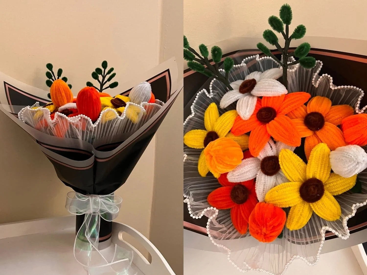 DIY Fuzzy Wire Flower