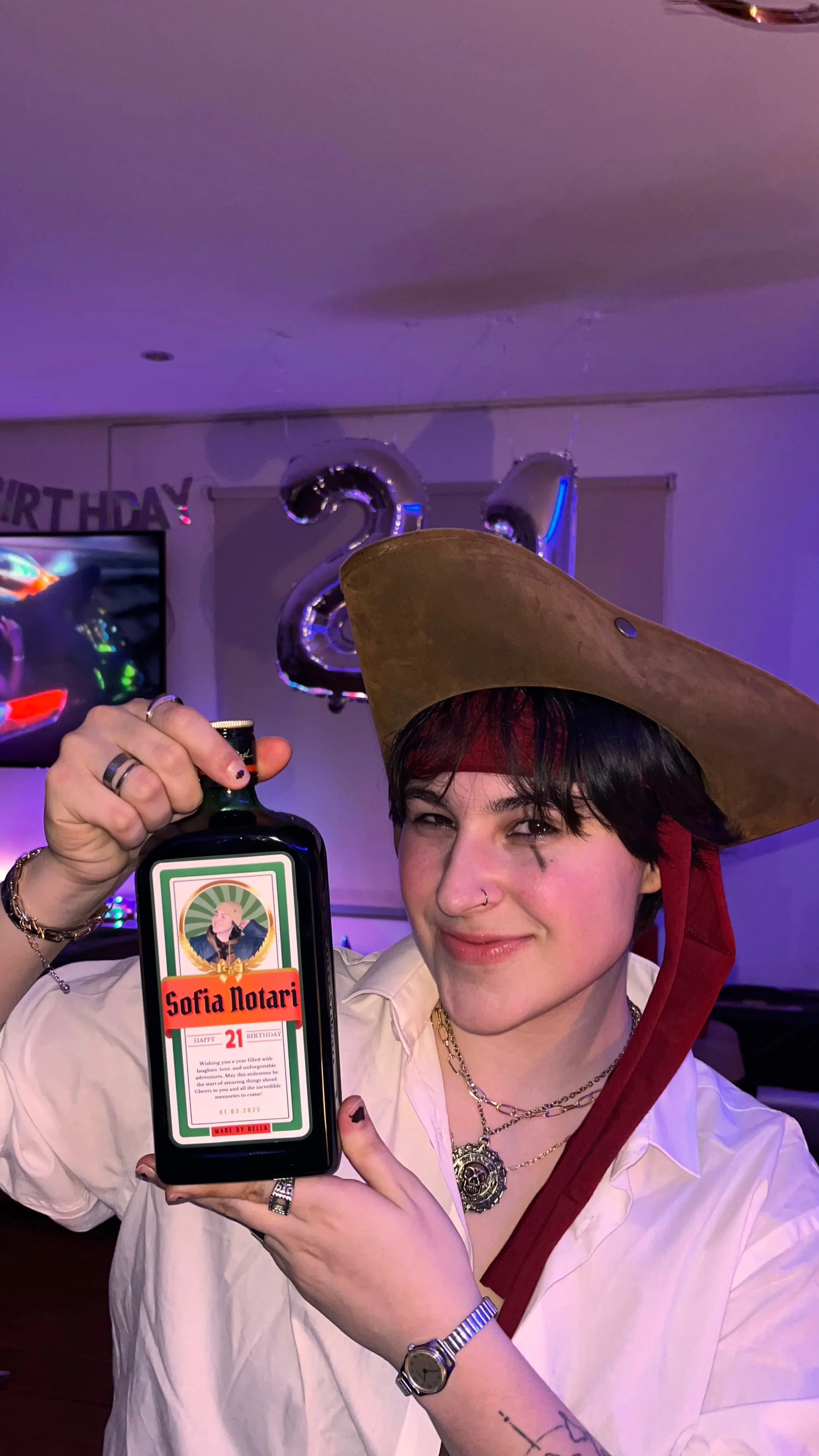 Jägermeister's label birthday edition by Bella Intania — personalized creative DIY gift idea for a friend