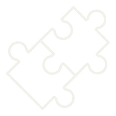 Empty puzzle piece outlines on a white background.