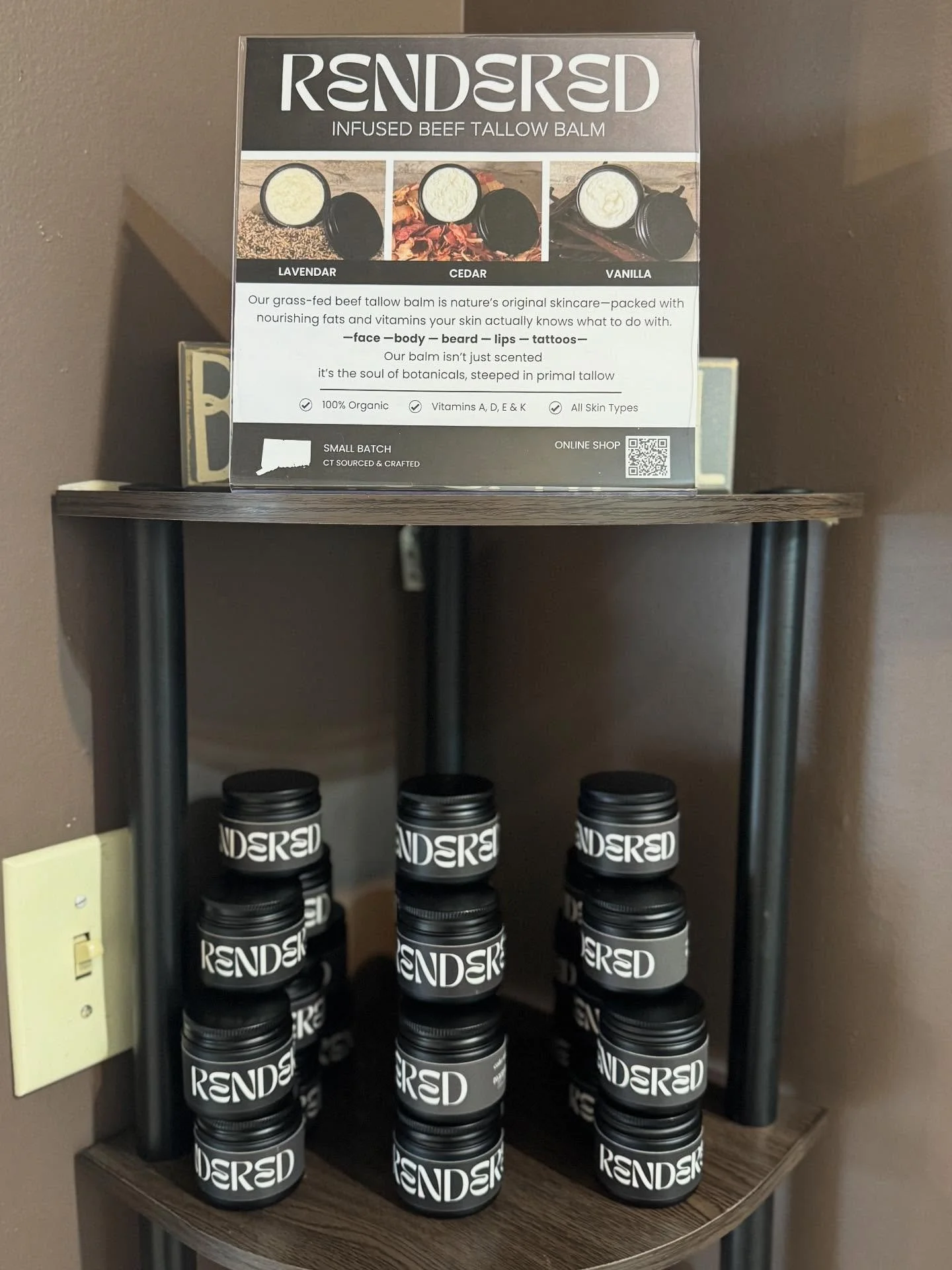 If you&rsquo;re in the rocky hill area and looking for a great salon, check out the beautique. They are located at 2093 Silas Deane in rocky hill. Our newest edition to the Rendered family!! #tallowbalm #tallow #local #grassfed #organic