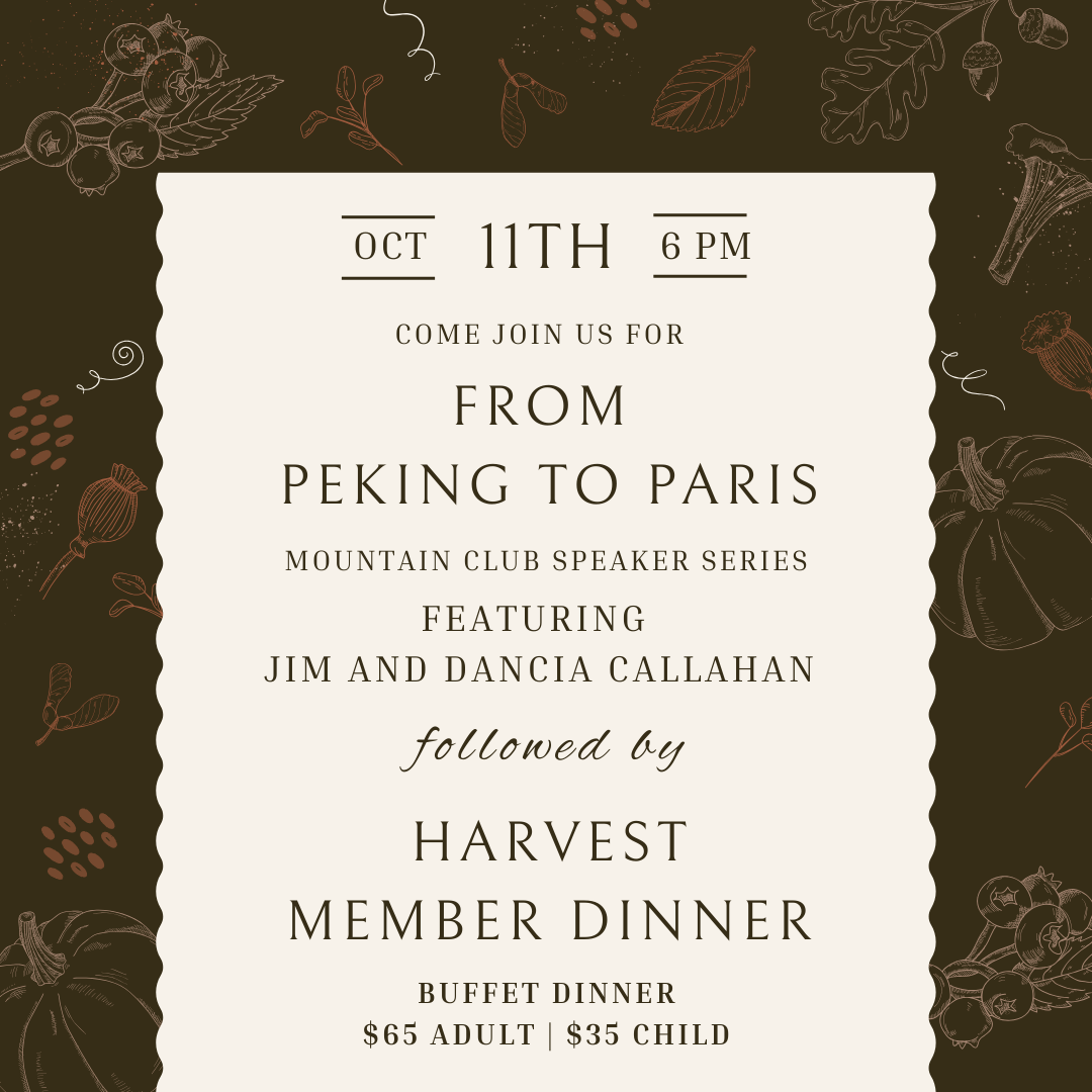 Fall Speaker Series:         Jim &amp; Dancia Callahan