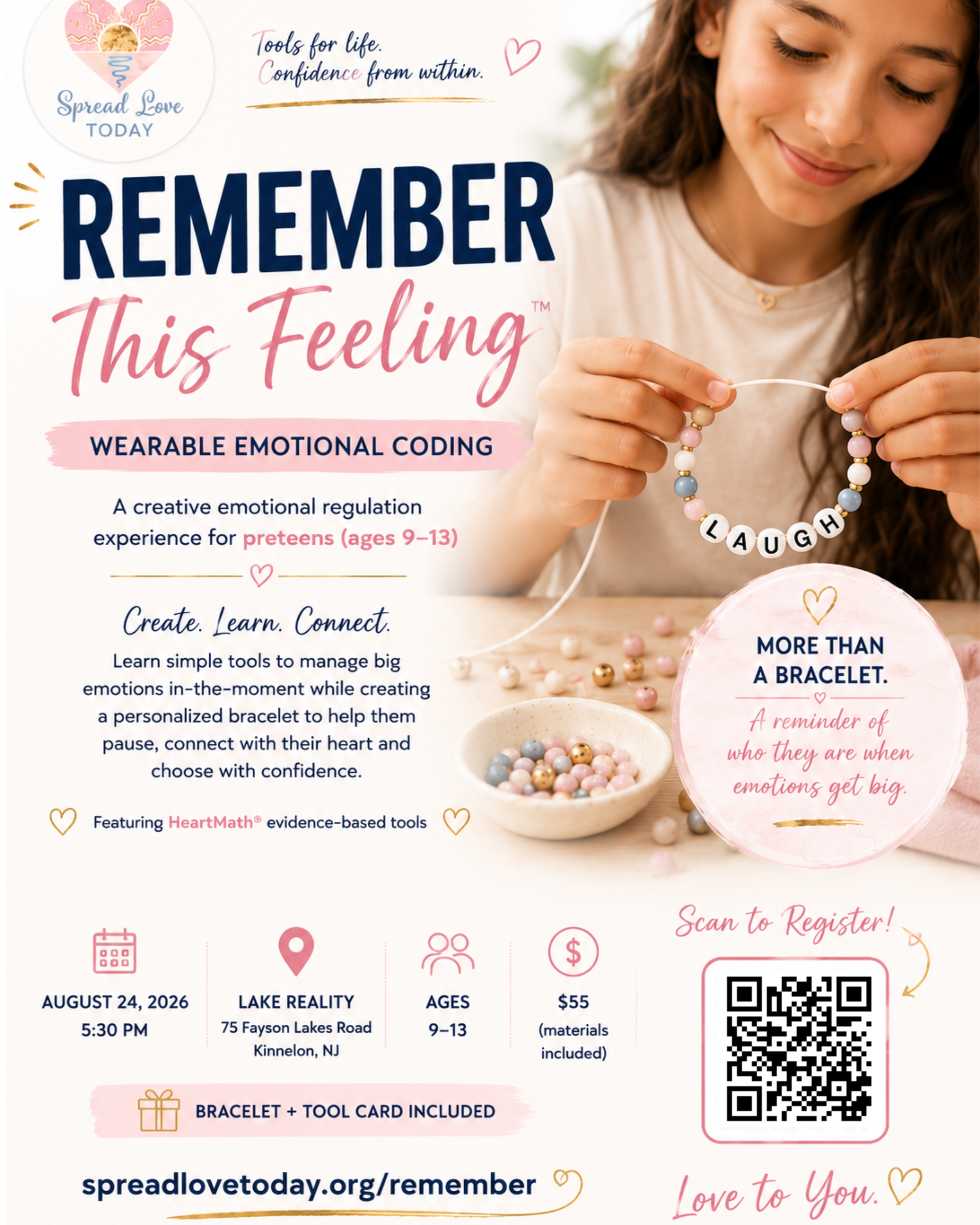 Remember This Feeling Preteen Workshop