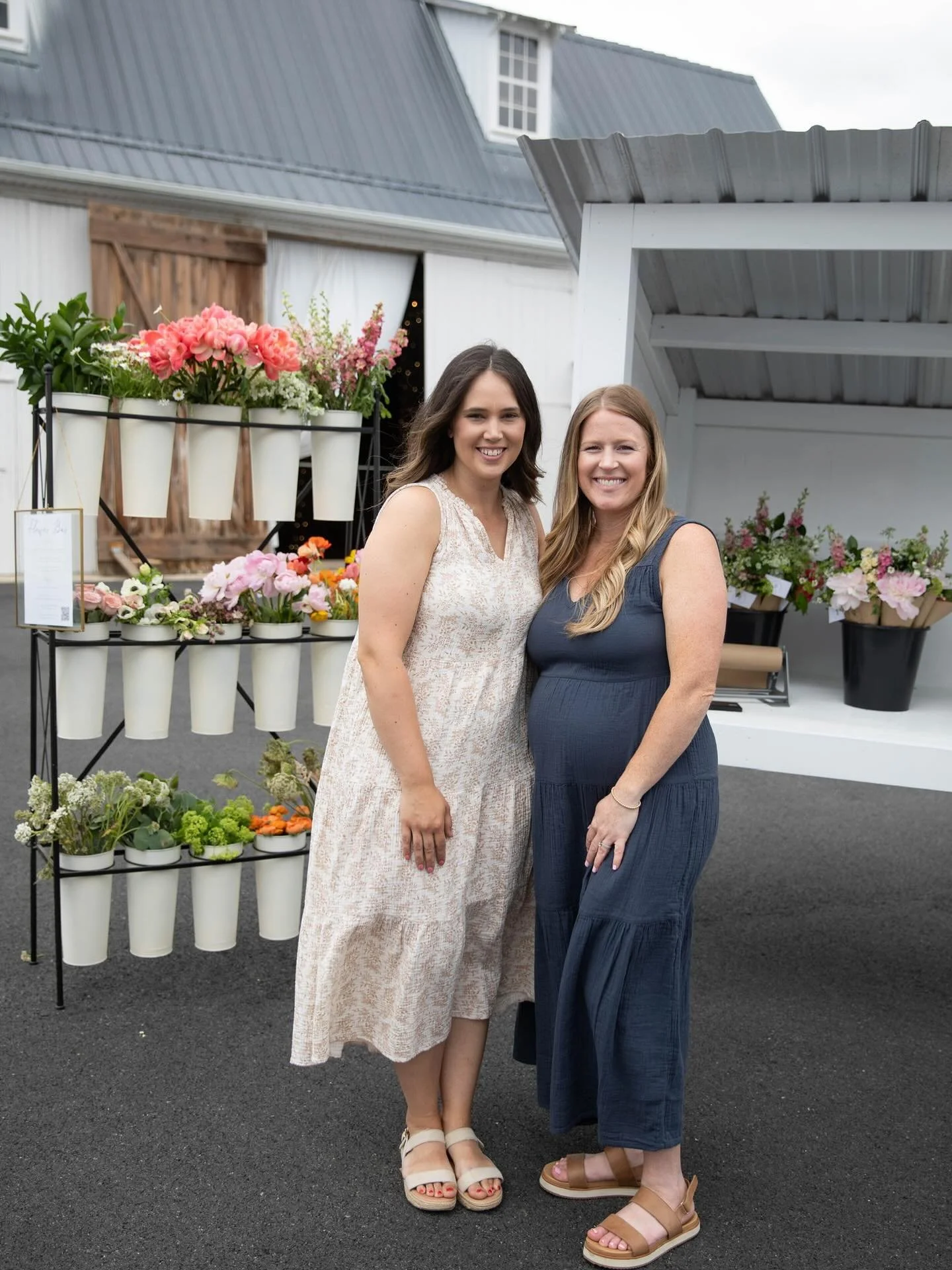Almost a full summer of blooms later&hellip; it&rsquo;s time for a proper intro! 😅🌸

We&rsquo;re Carissa + Madison &mdash; two friends who turned our shared love for flowers + community into Blue Rock Blooms.🤎

Carissa grows every stem with care i