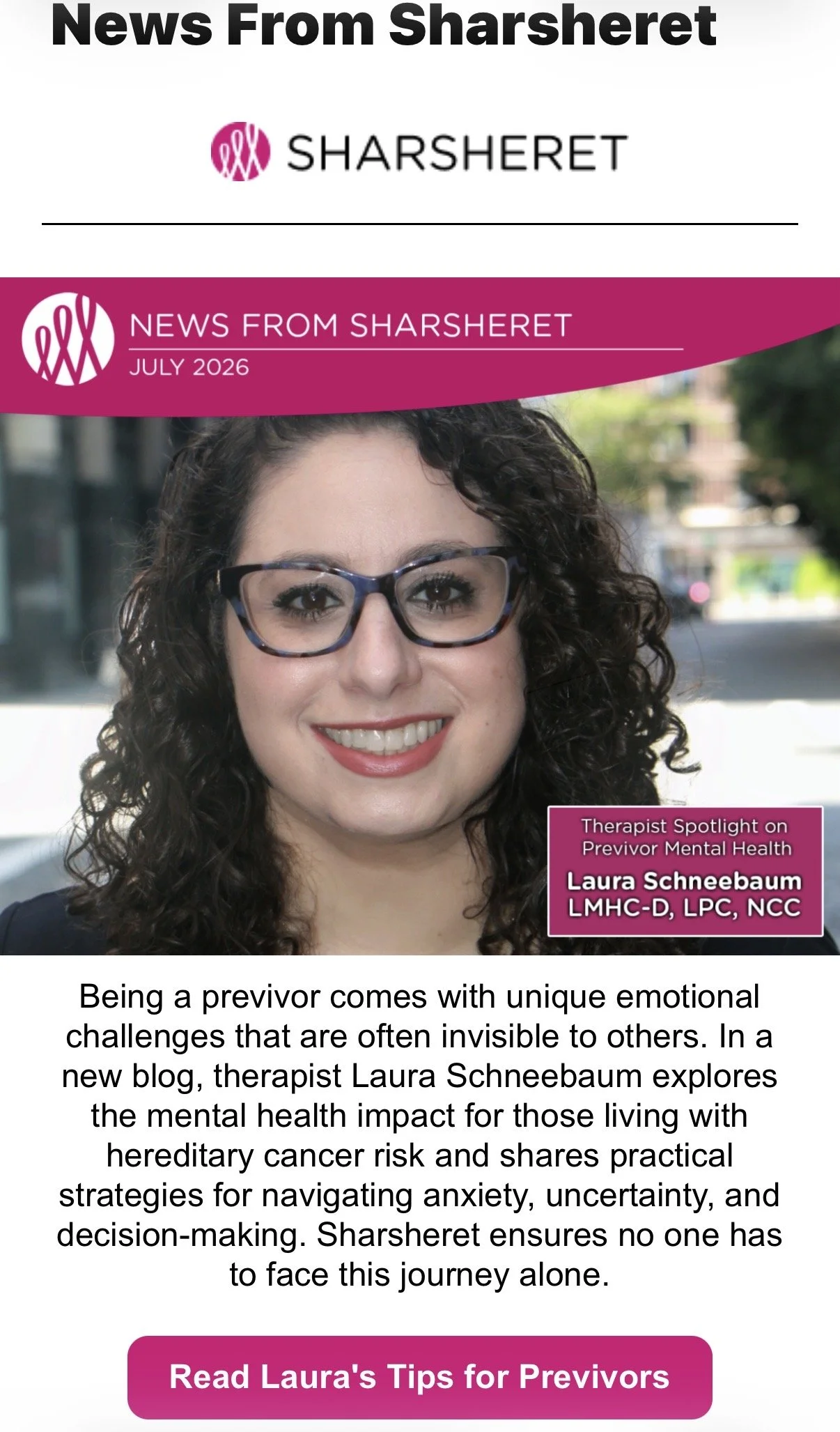 Sharsheret Spotlight