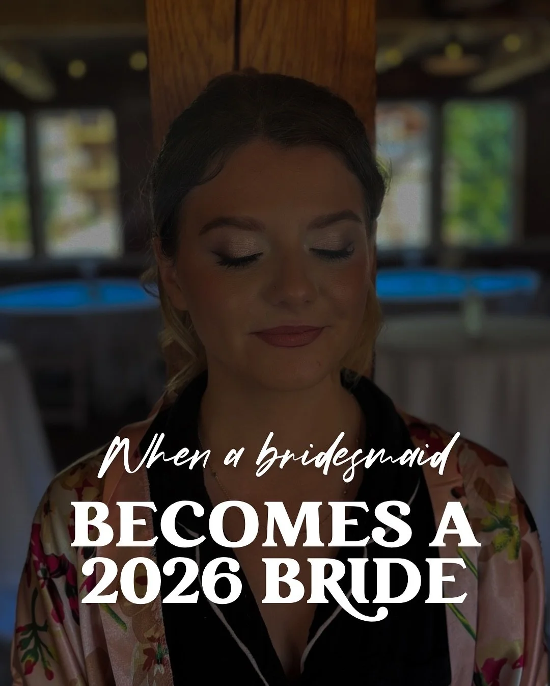 When the glam was glamming &amp; the vibes were vibing.. 1 week later you find yourself BOOKED for your August 2026 wedding. She really said DIBS on her wedding date 👏🏽 

Can&rsquo;t wait to see you again, Kirsten 🖤

#2026bride #bridesmaidglam #br