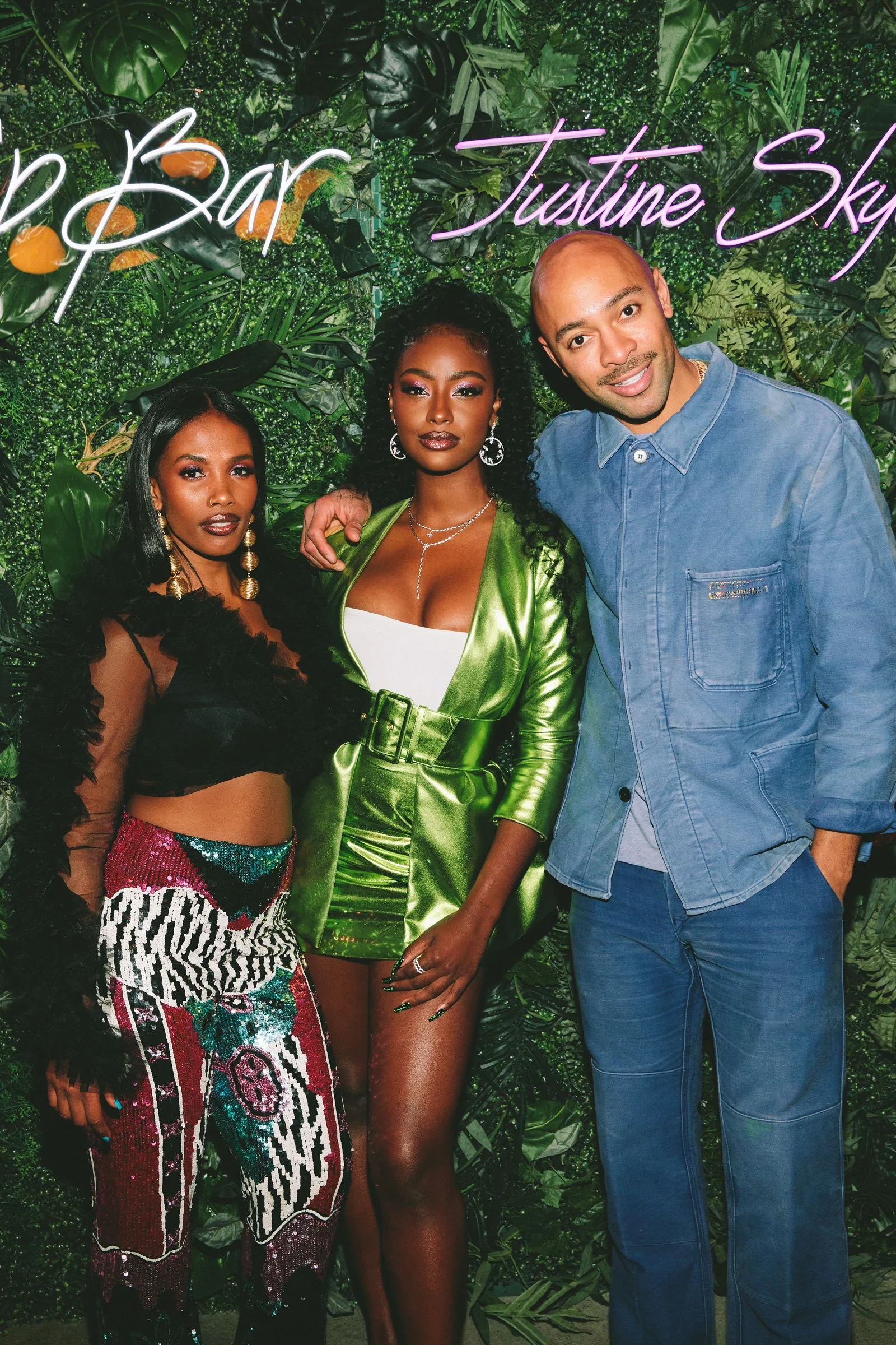 The Lip Bar & Justine Skye Island Gyal Event with Makeup artist Sir John