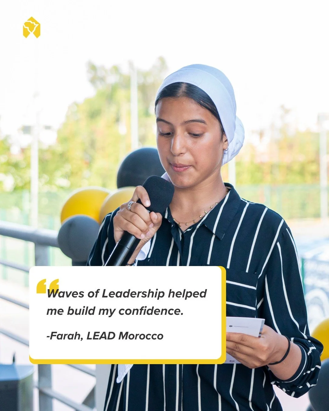 This year, Farah found her voice through Waves of Leadership. 🌊✨

Always one to be thoughtful and observant, she often stayed in the background. Through LEAD Morocco&rsquo;s Waves of Leadership, a localized program co-designed with Harvard&rsquo;s E