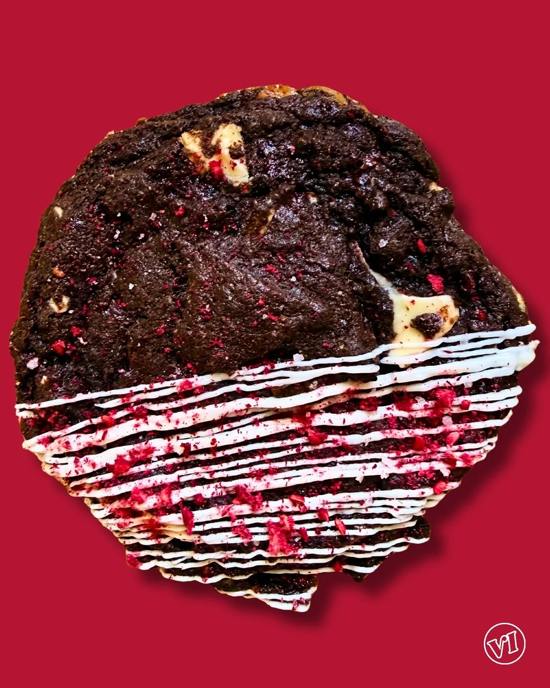 Boo. 😱 Meet Spectre. 👻

Dark, decadent, and laced with raspberry jam.
White chocolate inside and out, finished with a haunting of dried raspberries.

The ghost of indulgence past.

✨ Use Code: SPOOKY for a free cookie, ends 10/14.

#cookiesdefleur 