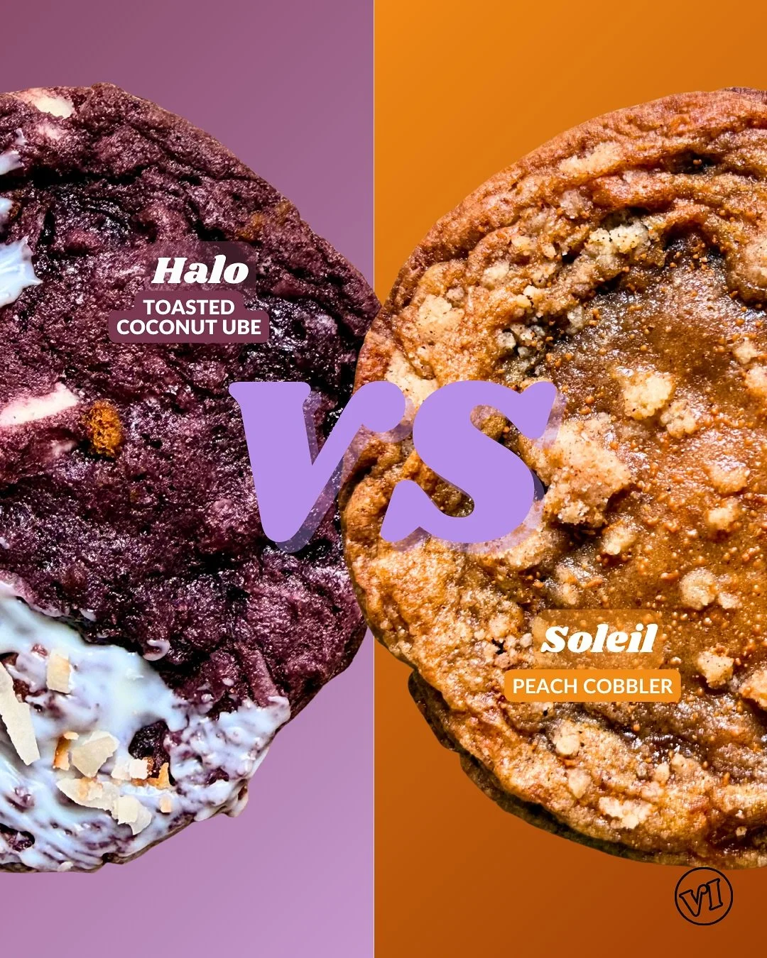 🍂Flavor Verzuz: As the nights grow colder and days shorter, this month&rsquo;s duo channel the dance between the two.

🥥 HALO // sweet ube fused with toasted coconut, white chocolate, and Biscoff.

🍑 SOLEIL // peach cobbler nostalgia with cinnamon