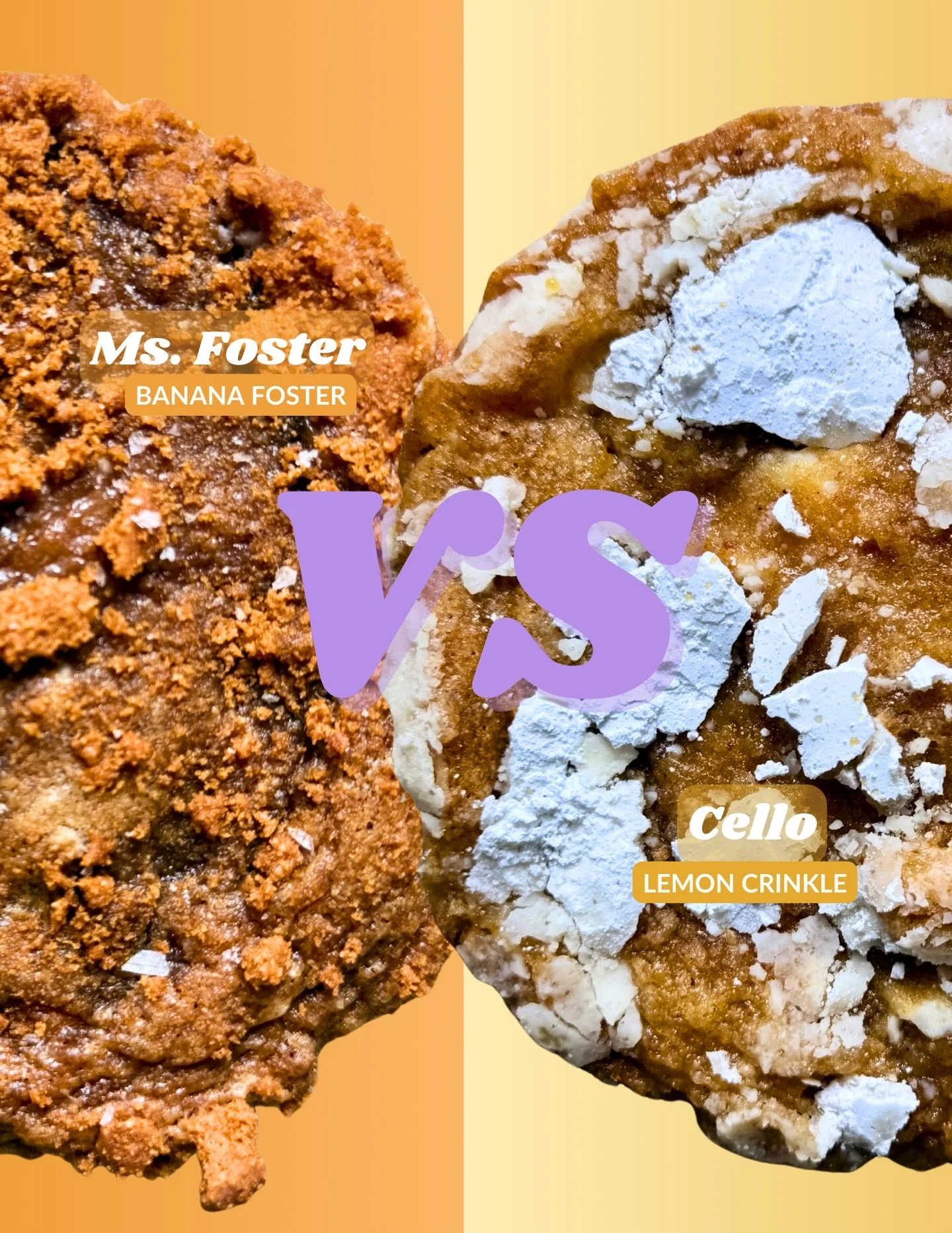 New month, Who dis?

Ms. Foster 🍌 vs Cello 🍋

Who will have you drooling for more 👀

#cookiesdefleur #madeindc #dcfood #microbakery