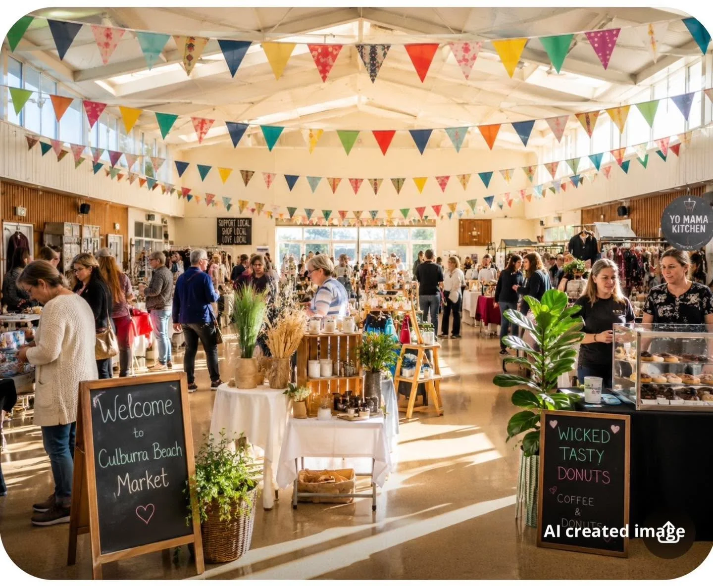 🌿☕ Culburra Beach Market is ON this Sunday! ☕🌿

📅 Sunday 7th June
⏰ 8:00am &ndash; 1:00pm
📍 Culburra Beach Community Centre, Fred Evans Lane

We've weather-proofed the market for winter!
For the next three months you'll find us inside both the Wa