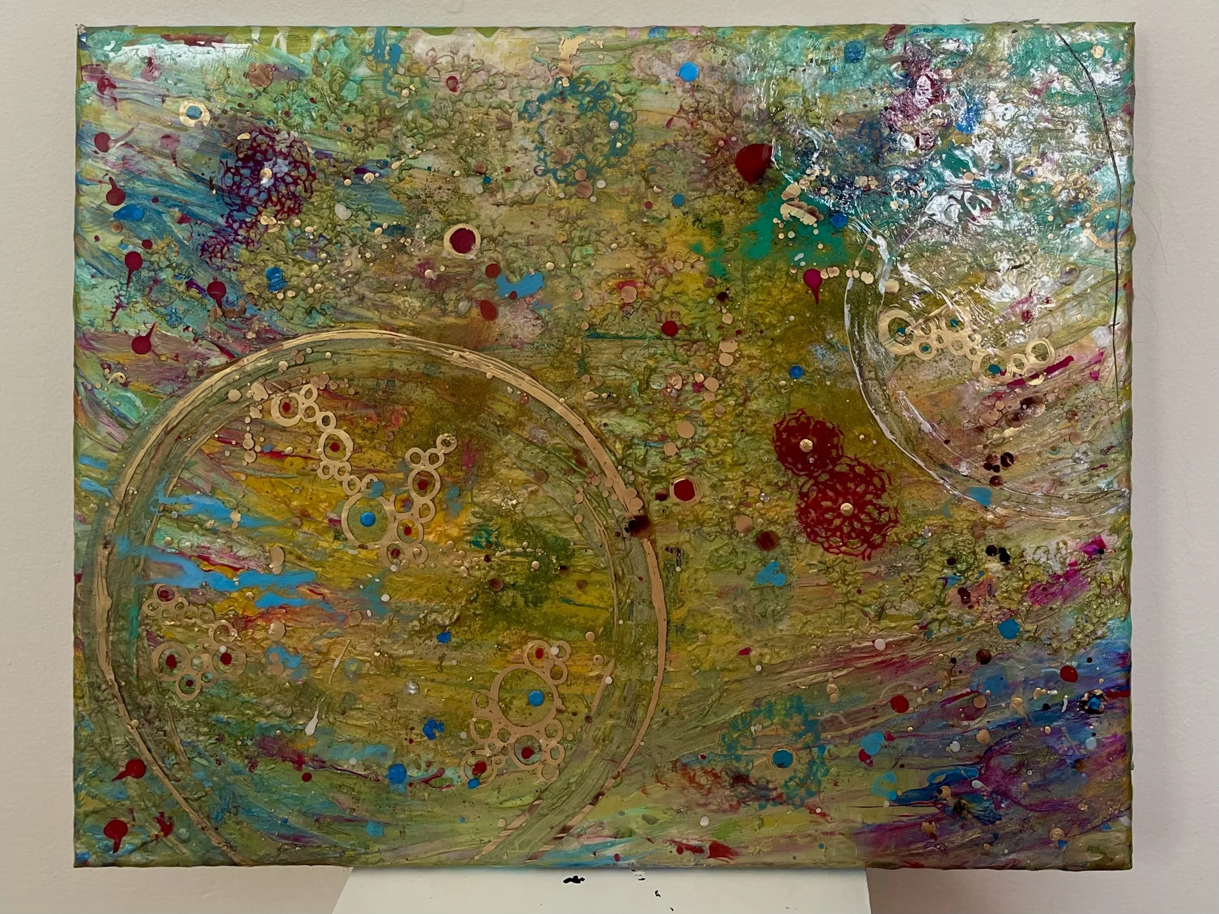 Untitled
24"x18"
Acrylic & Resin 
2024