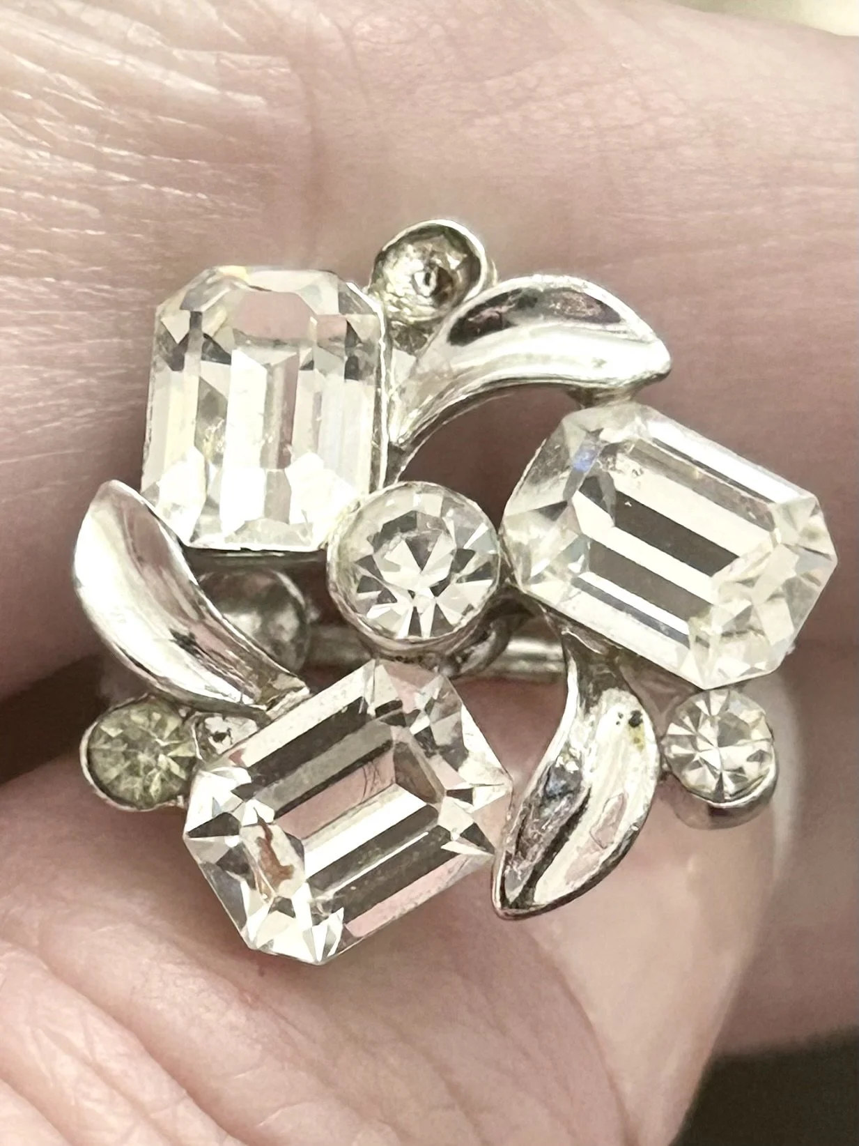 Vintage Silver Lisner Stud Seeking A Match