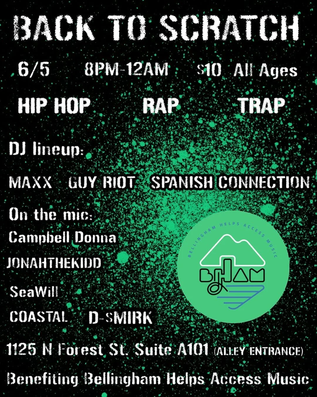 BHAM Benefit Concert Series - Local MCs and DJs showcase