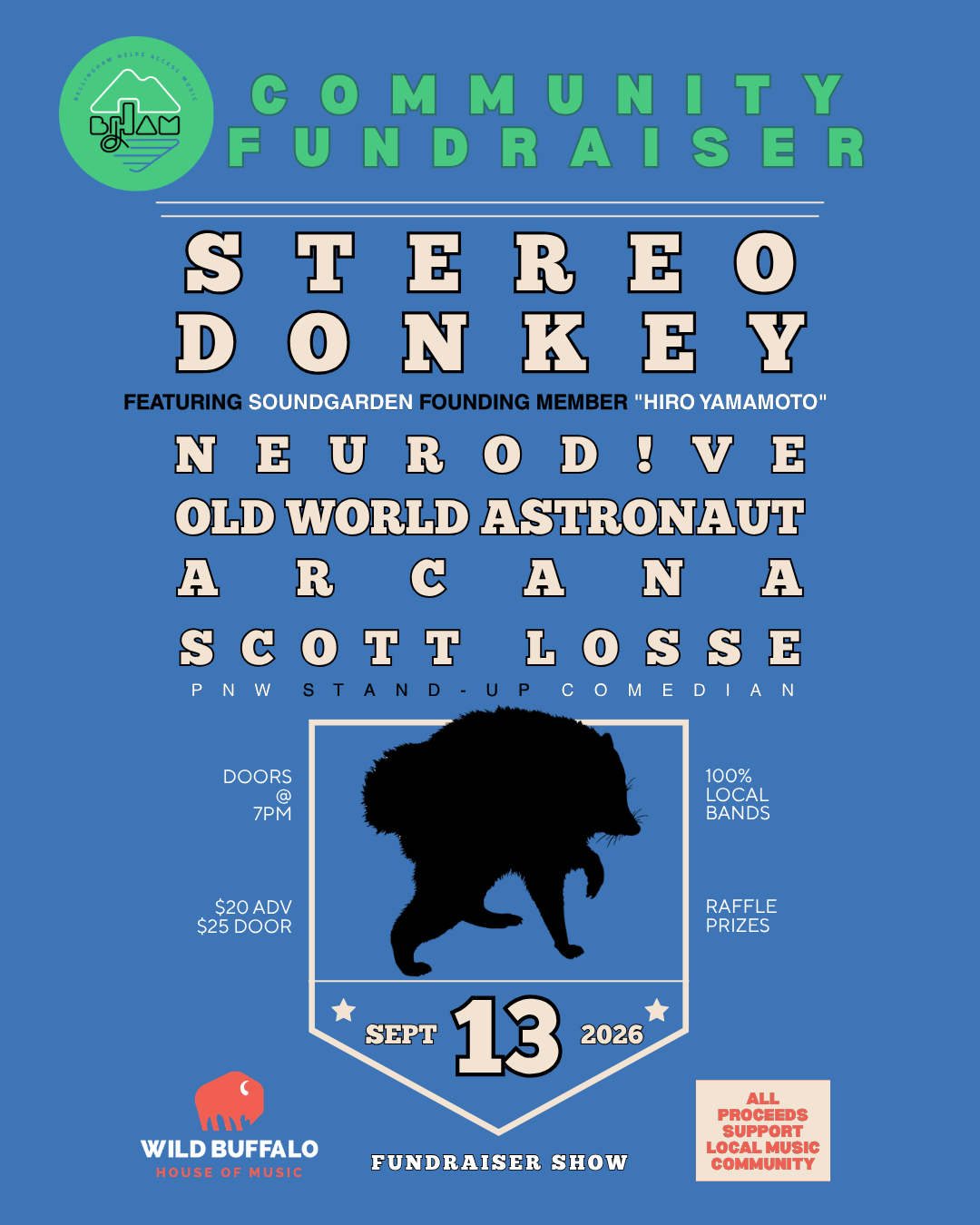 Local Music Community Fundraiser w/ Stereo Donkey