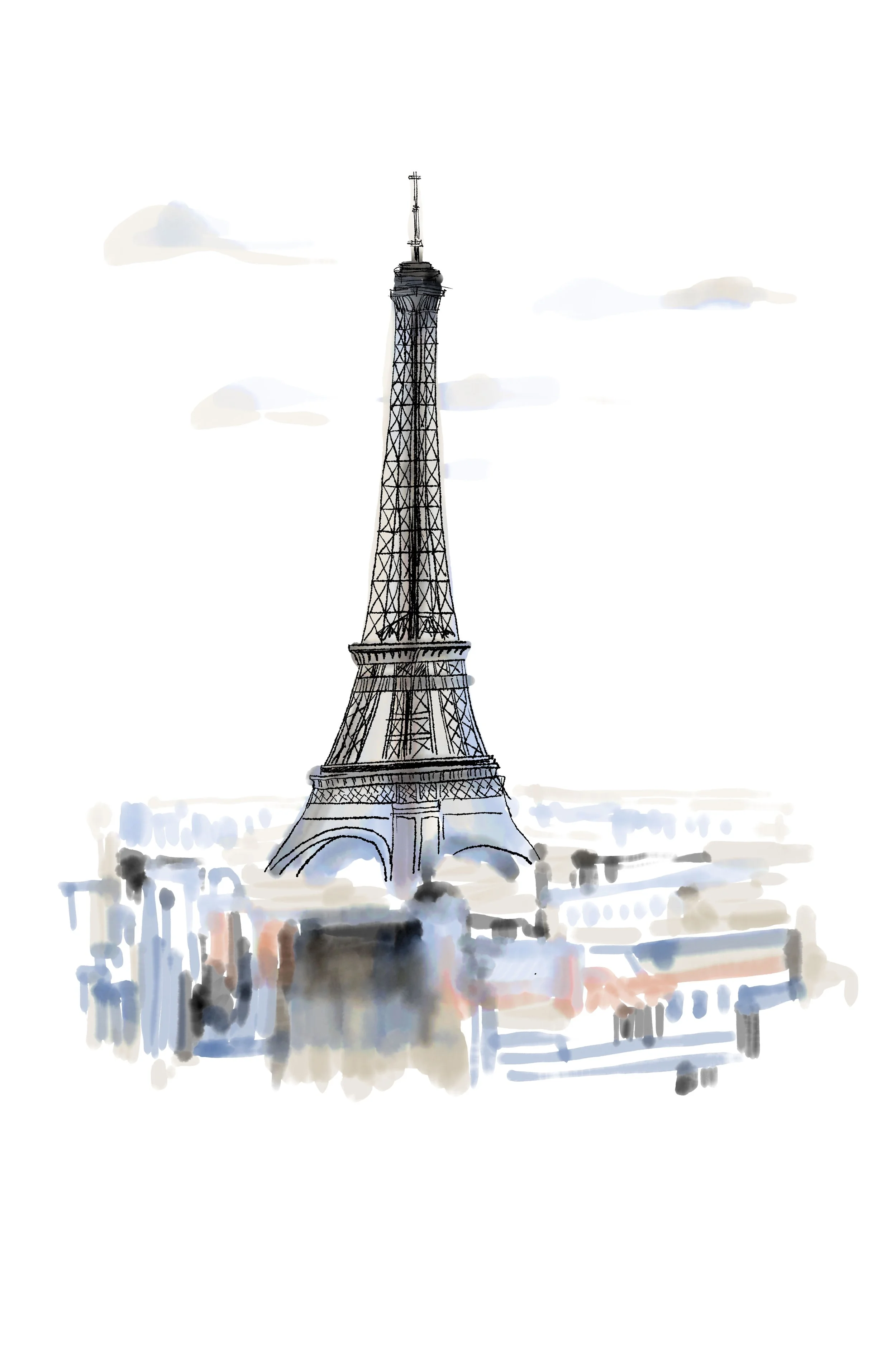 Eiffel Tower 
Digital, 2022