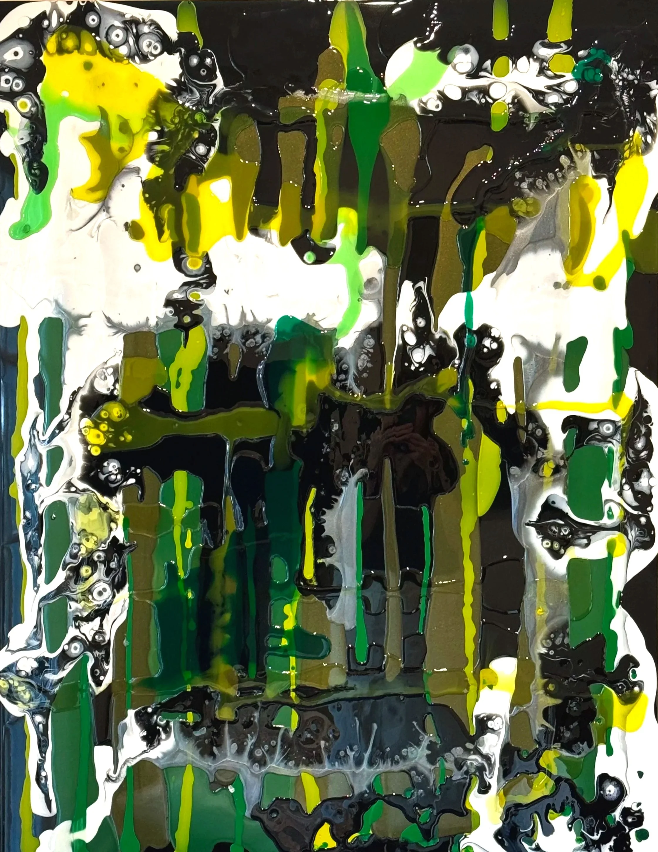 Thicket. Resin on board. 120cm x 90cm