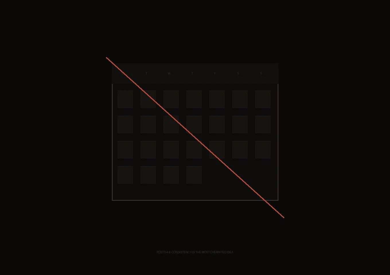 Consistency Is the Most Overrated Idea in Content