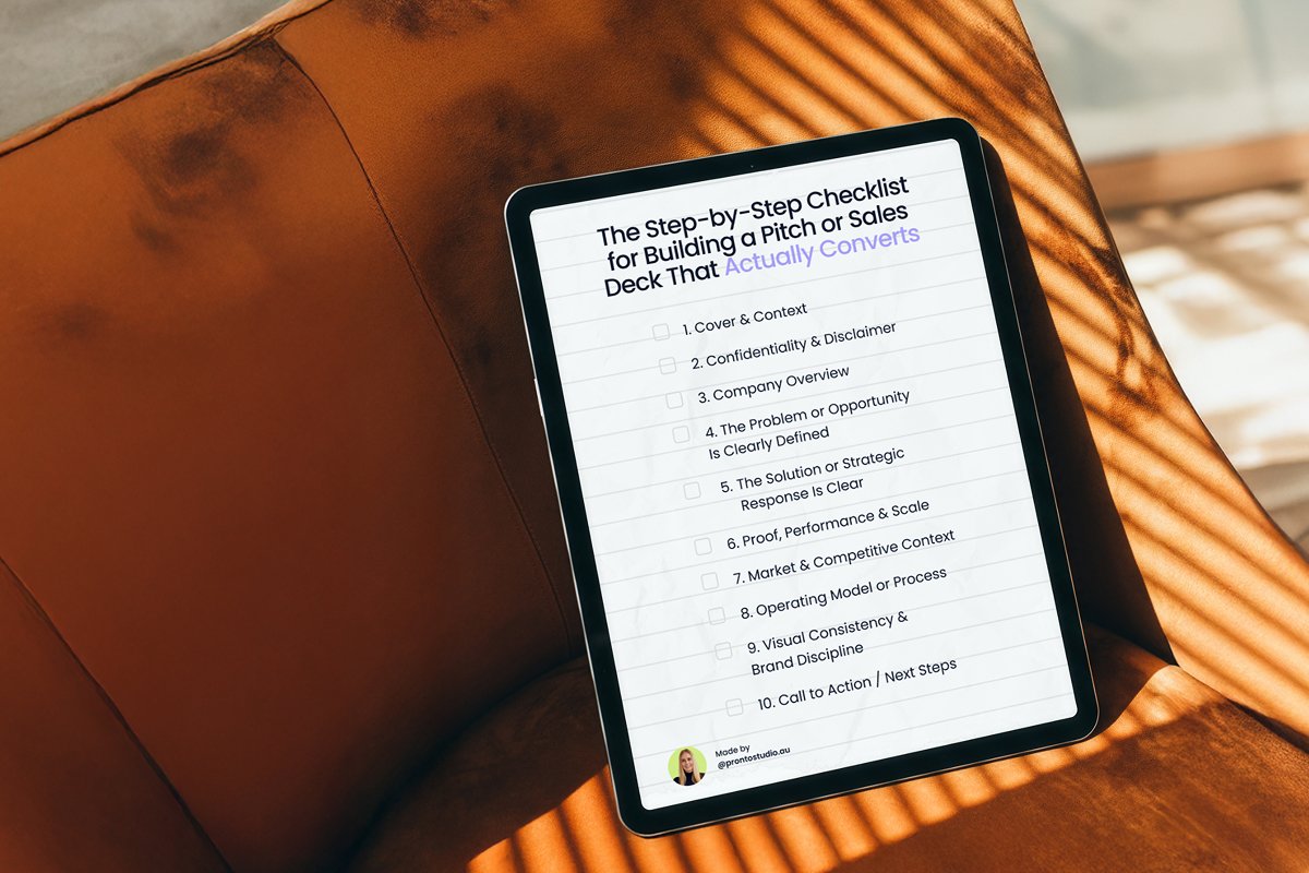 The Step-by-Step Checklist for Building a Pitch or Sales Deck That Actually Converts