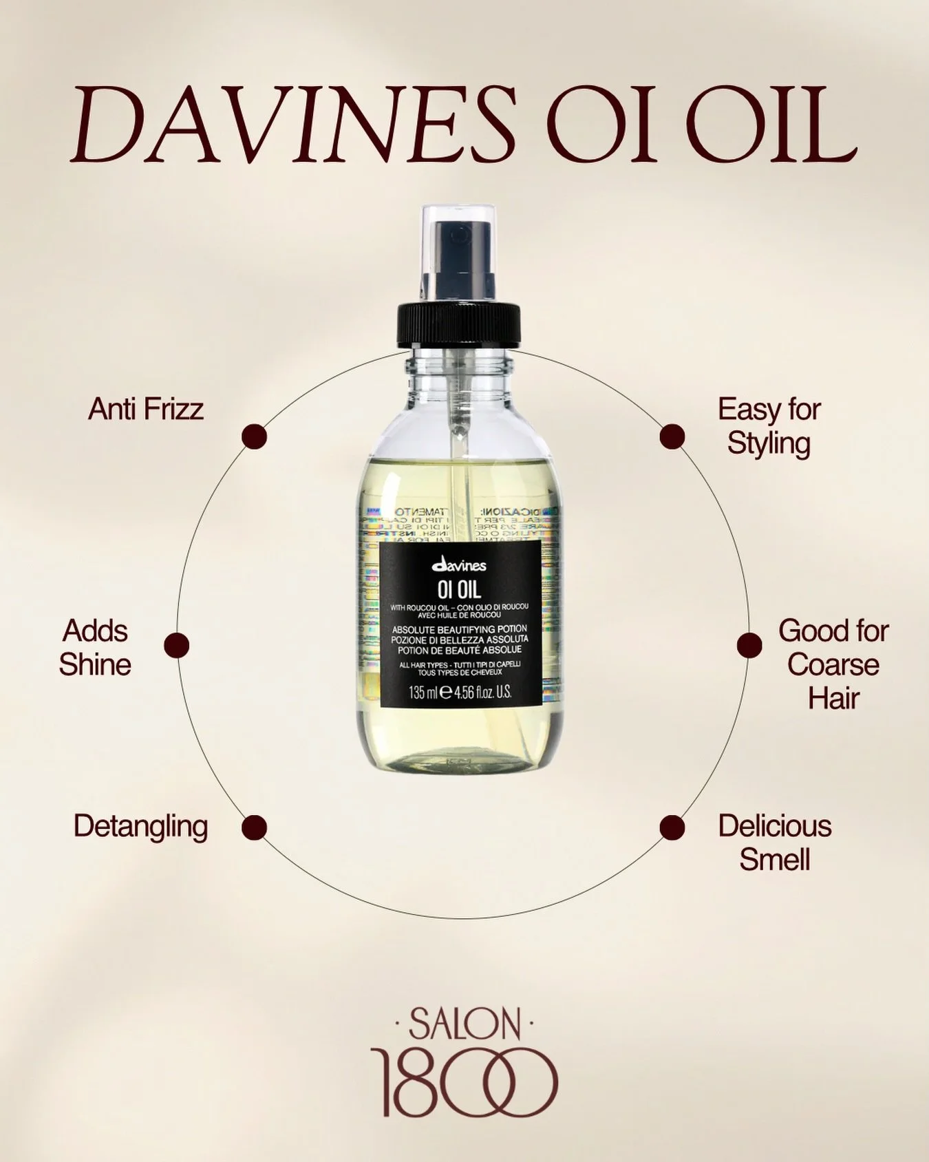 A little shine, a little softness, a little frizz control&hellip;yes please ✨

Right now, when you purchase any full-size @davinesofficial product, you&rsquo;ll receive a FREE mini OI Oil while supplies last.

If you haven&rsquo;t tried OI Oil yet, i