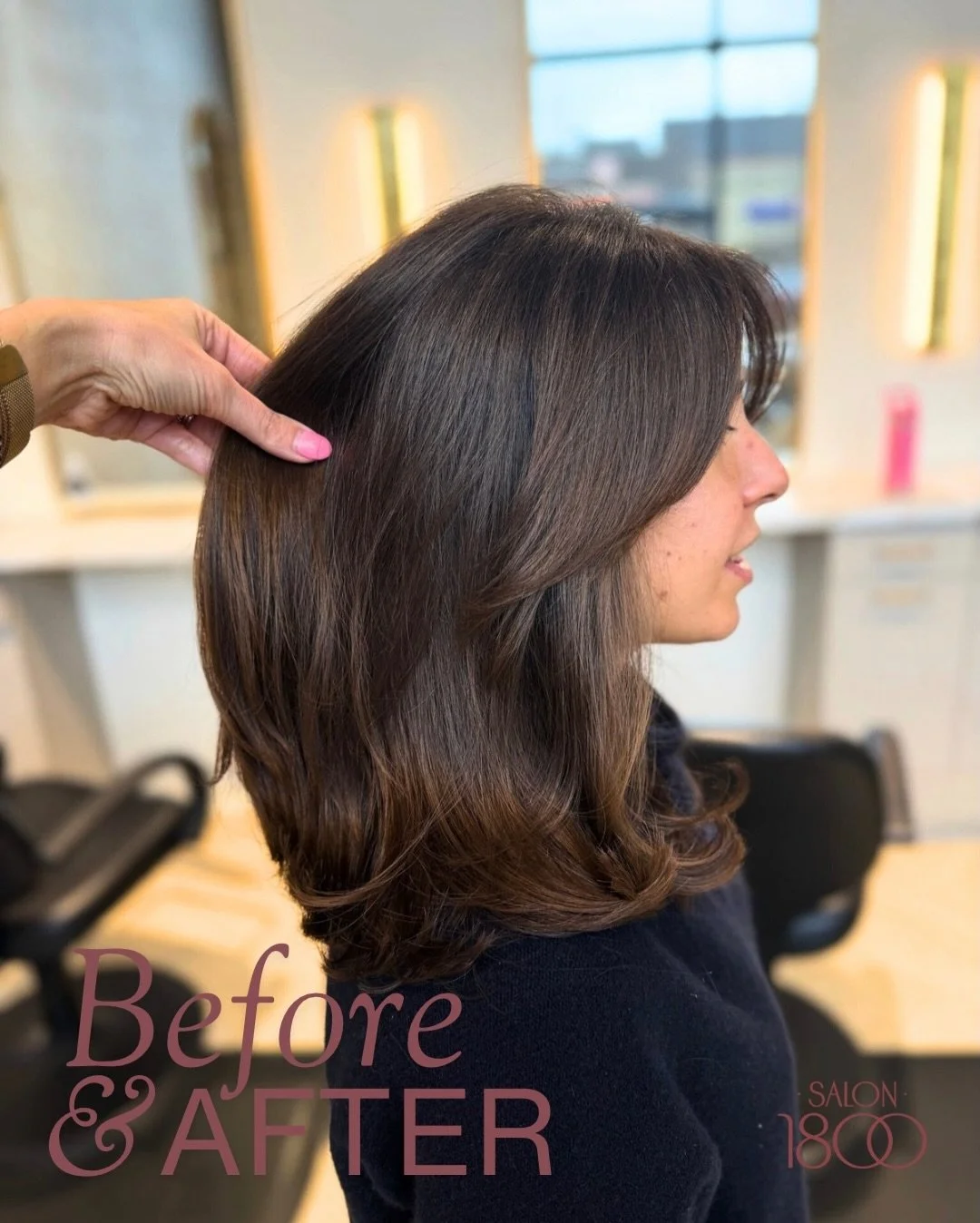Okay but THIS is a transformation!!

We took off the length, cleaned up the ends, and gave her a fresh, layered cut with soft movement and bounce. 

The result? Lighter, healthier, and way more shape.

A good cut really does change everything.

Beaut