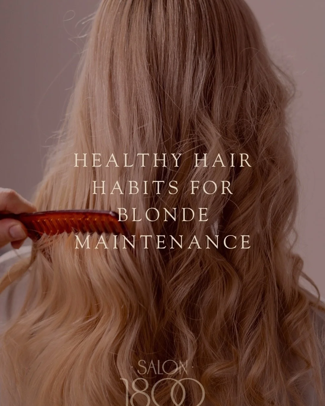 Blondes have more fun&hellip; but only if you take care of it! 

With summer just around the corner, it&rsquo;s the perfect time to refresh those blonde locks. 

Follow these habits to keep your color bright and healthy all season long!

#salon1800 #