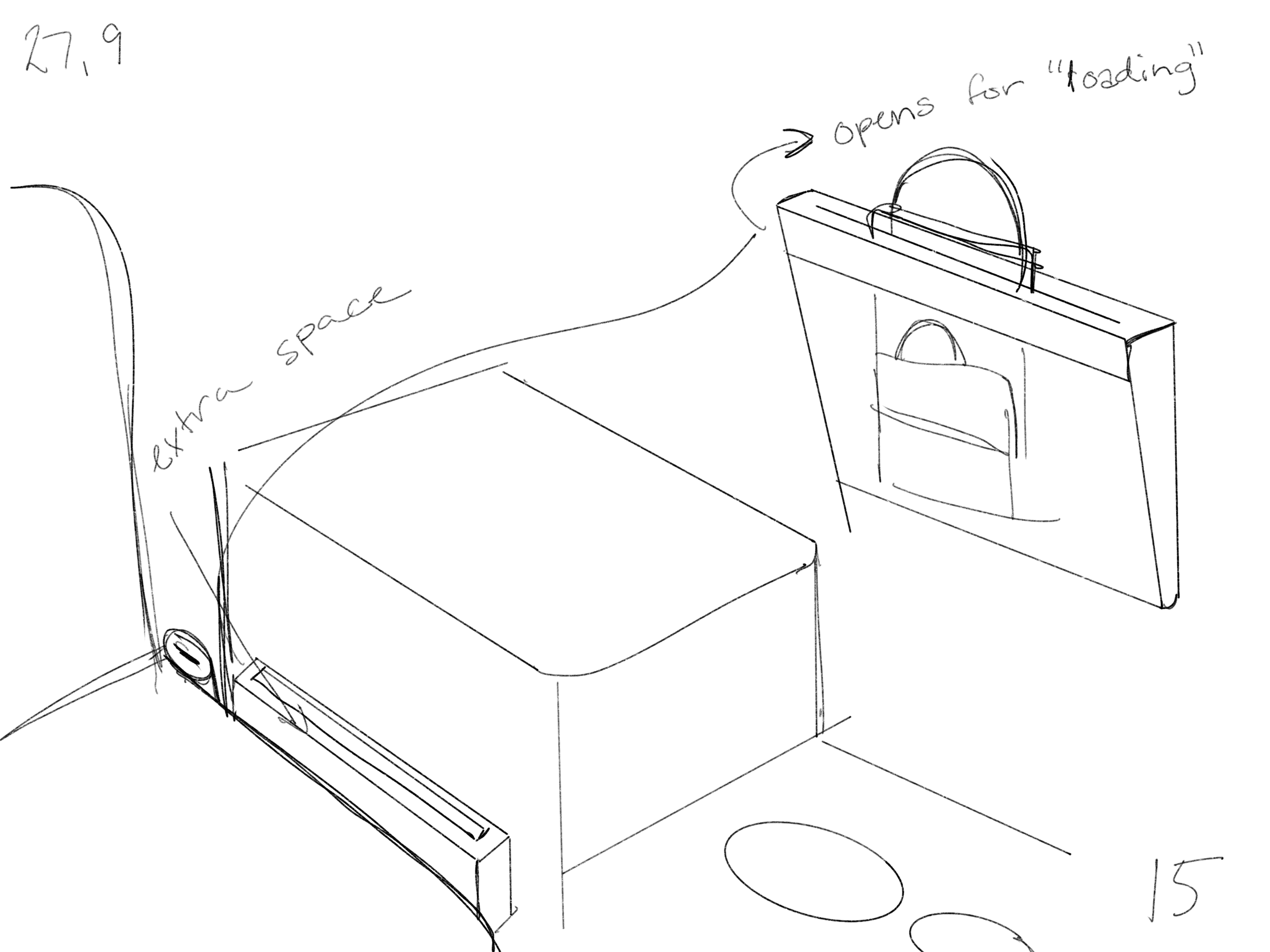 Bag storage for the car