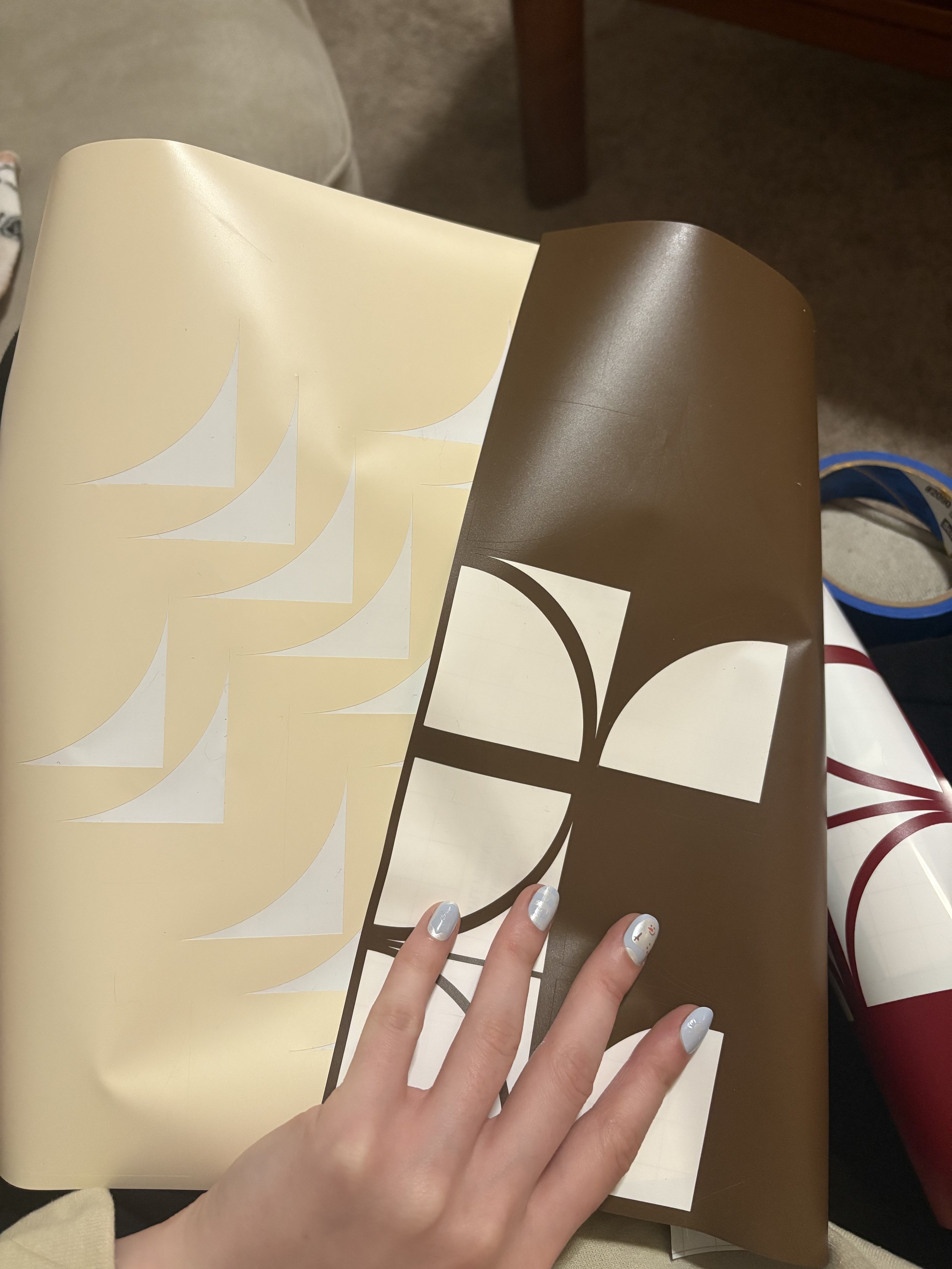 Vinyl sticker sheets