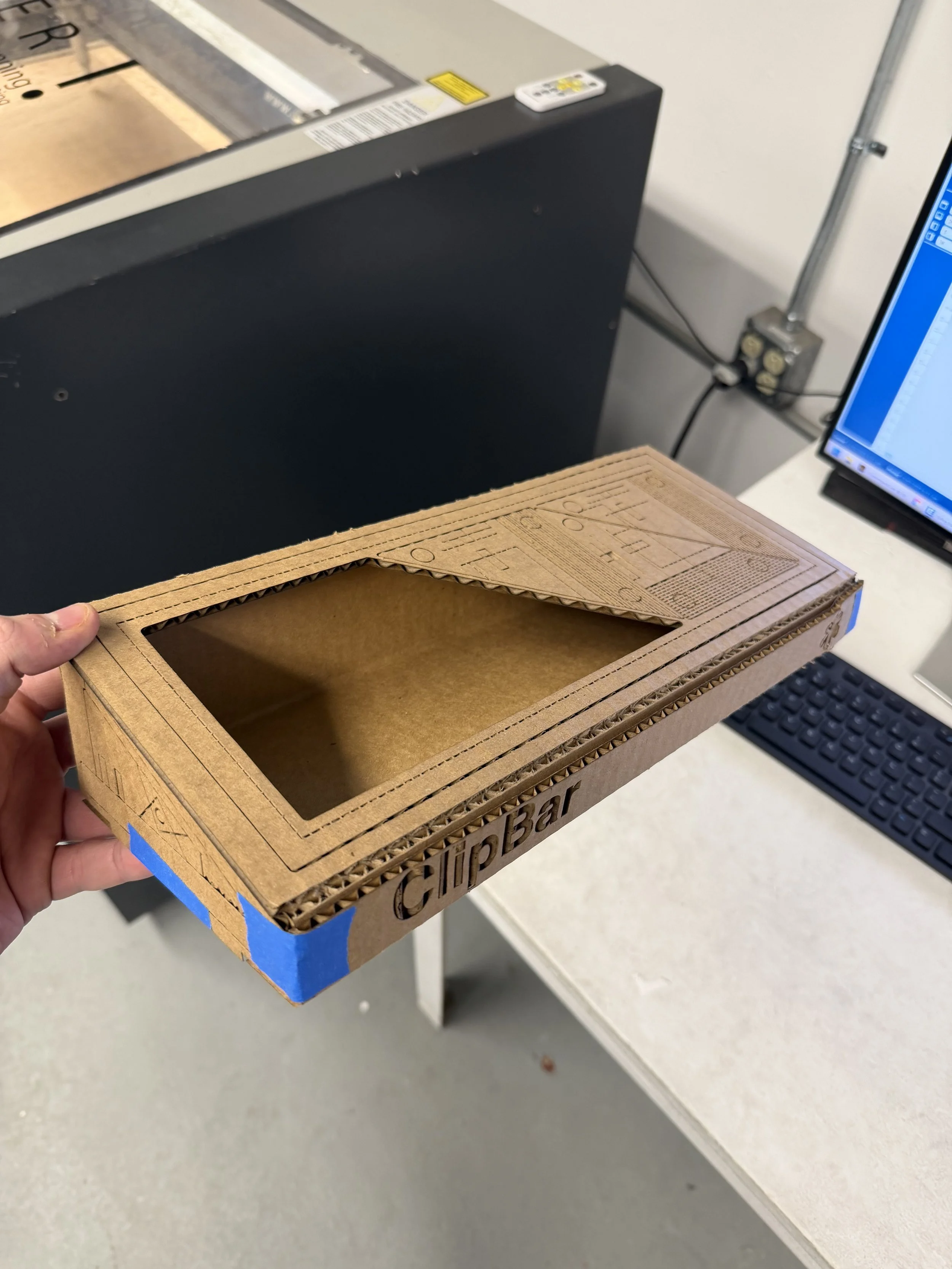 Final glued packaging