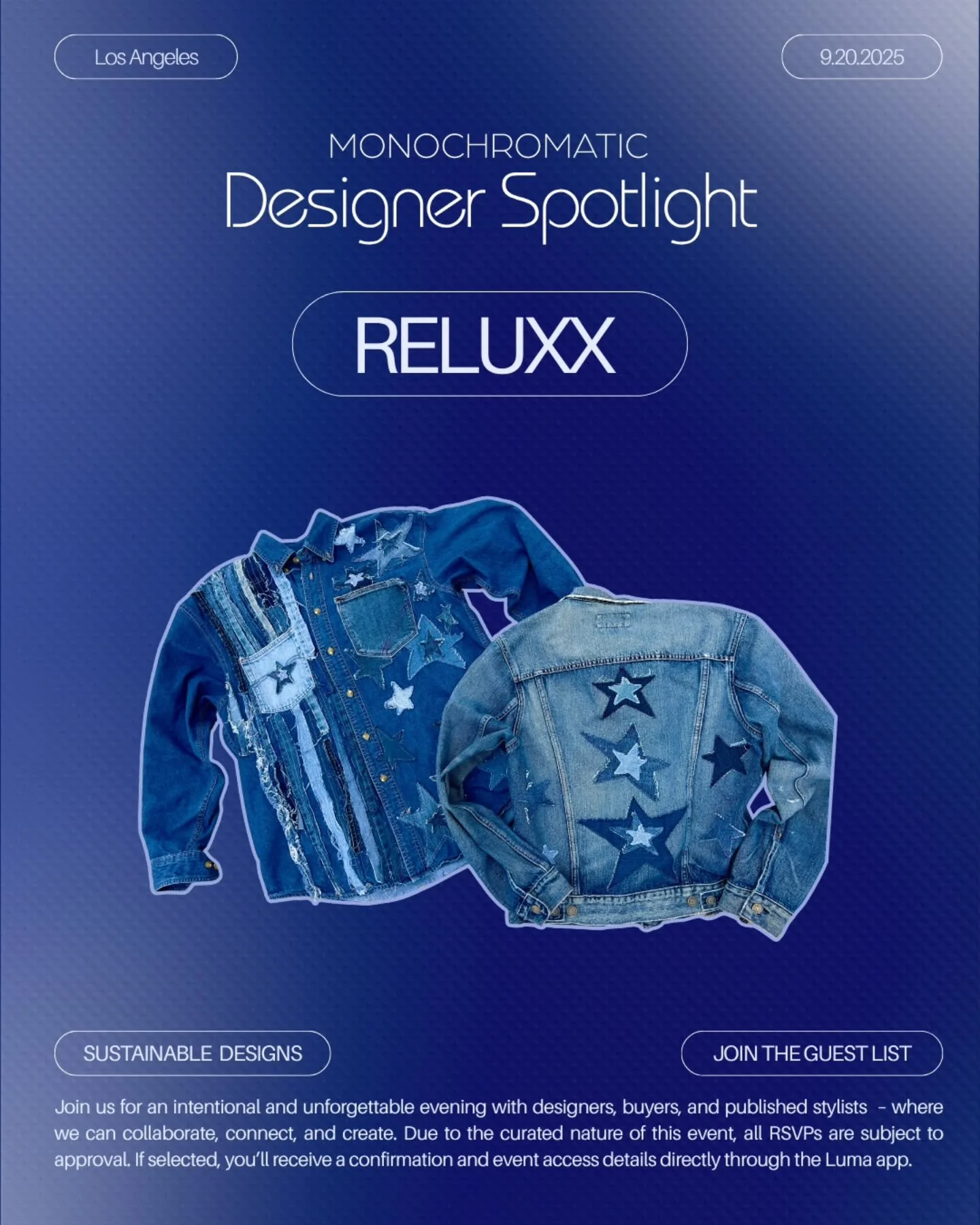 We’re super excited to have @reluxxbella exhibiting and sharing some of her work with us at Monochromatic LA!
 Don't miss it! 9.20.2025 
.
.
.
#madeinla #sustainablymade #shoplocal #fuckfastfashion #monochromaticla #conversation #liveevent