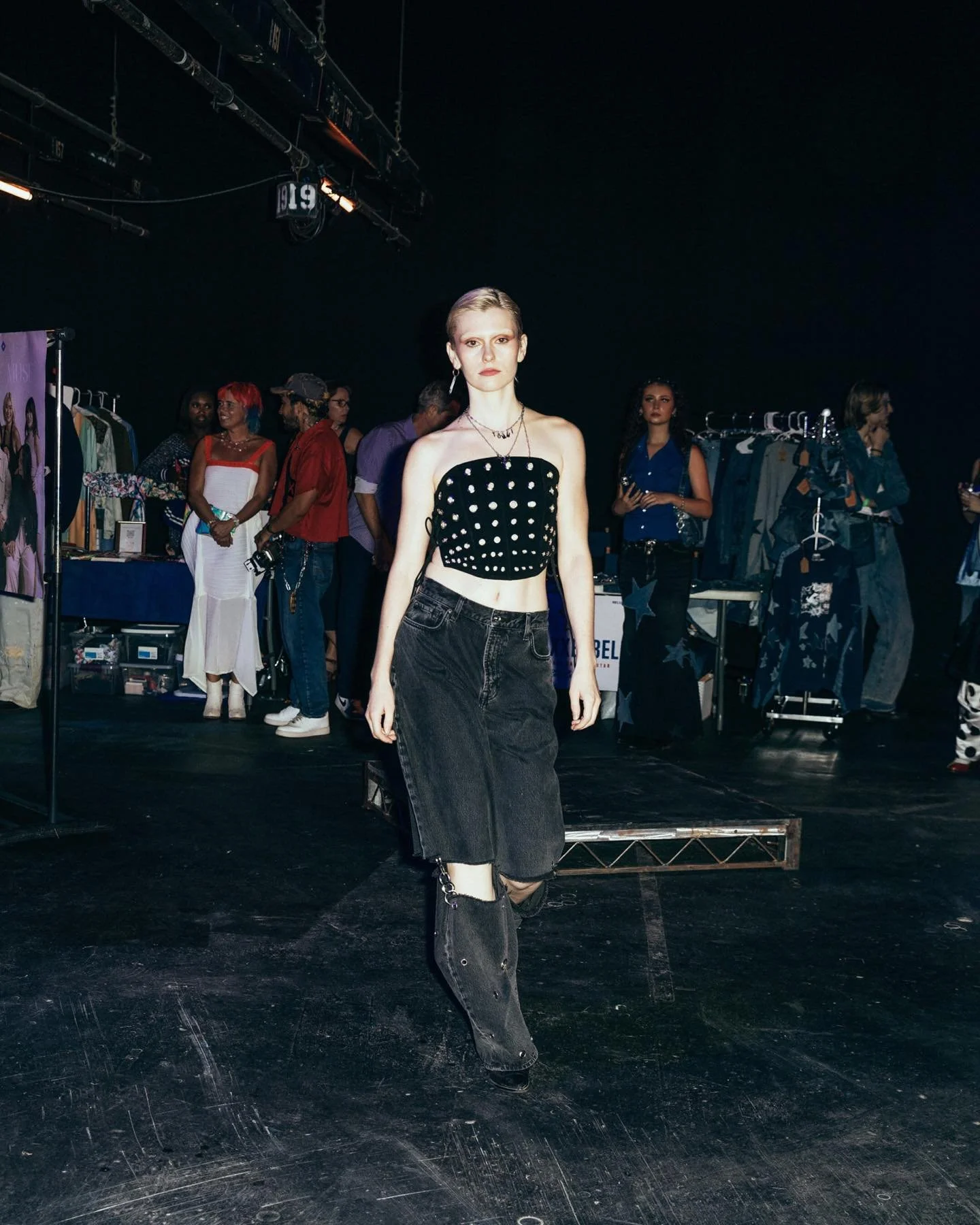 More moments by @samfaganphoto from Monochromatic: BLUE&mdash;the blur of lights-music-motion, from informal runway to market to panels. 

Community showed up; relive it in the guest album via link in bio. 💙

#monochromaticla #fashion #runway #style