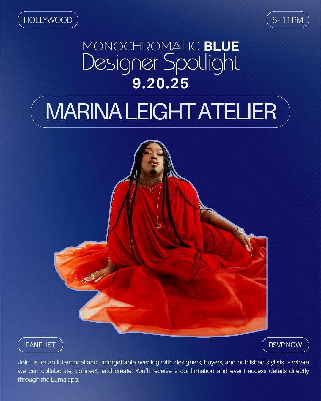 We&rsquo;re excited to announce @marinatia as a panelist this Saturday, September 20th at our BLUE event!

Meet Marina Leight | DESIGNER | CO-FOUNDER | PROFESSOR

Marina is a designer, educator, and leader in ethical fashion. Trained under a Savile R