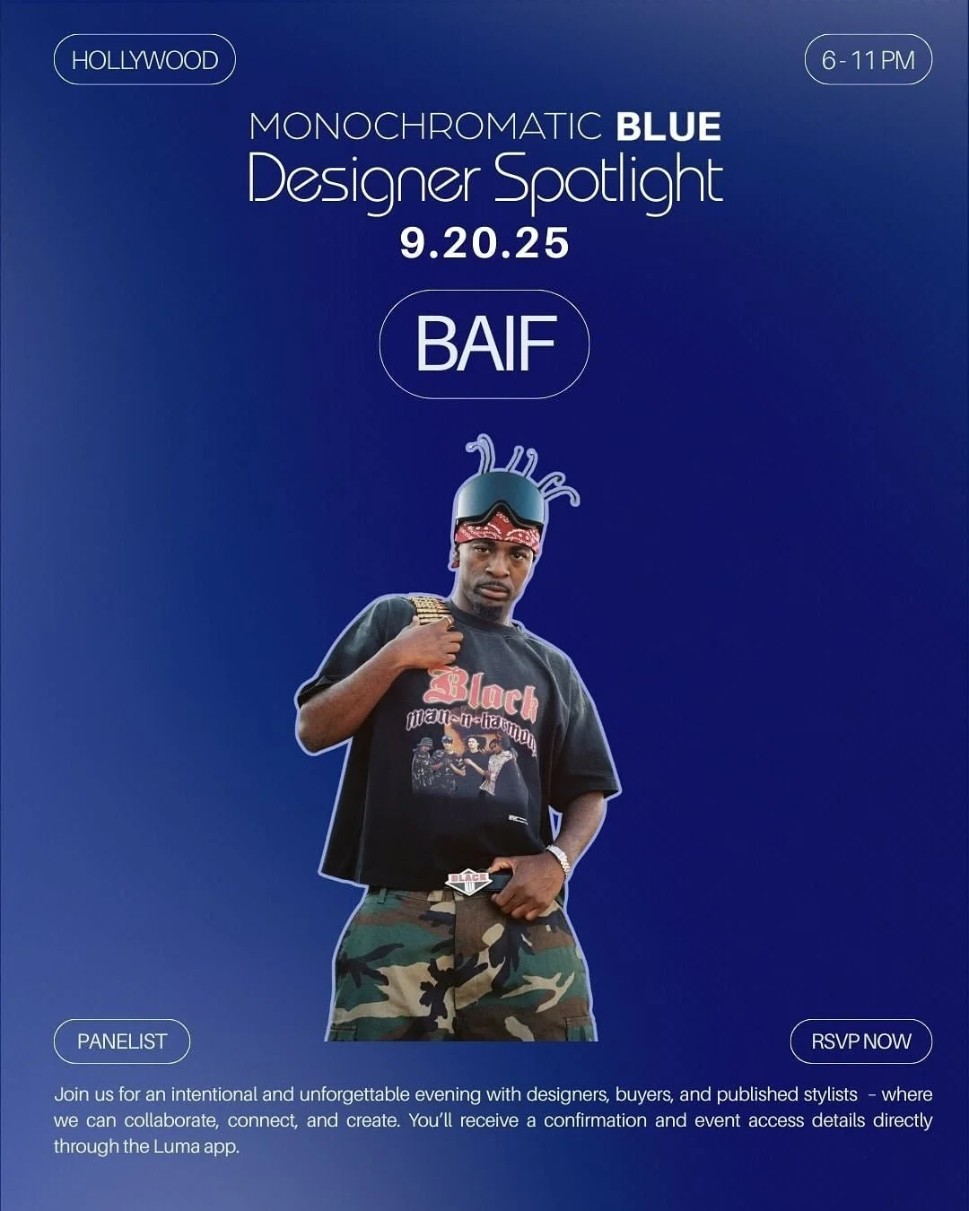 We&rsquo;re so excited to spotlight @blackangelsinflight at our event as a panelist on September 20th!

Meet Black Angels in Flight | DESIGNER | STREETWEAR BRAND | CULTURE &amp; TECHNICAL FASHION

@blackangelsinflight

@eriqlaron founder of Black Ang