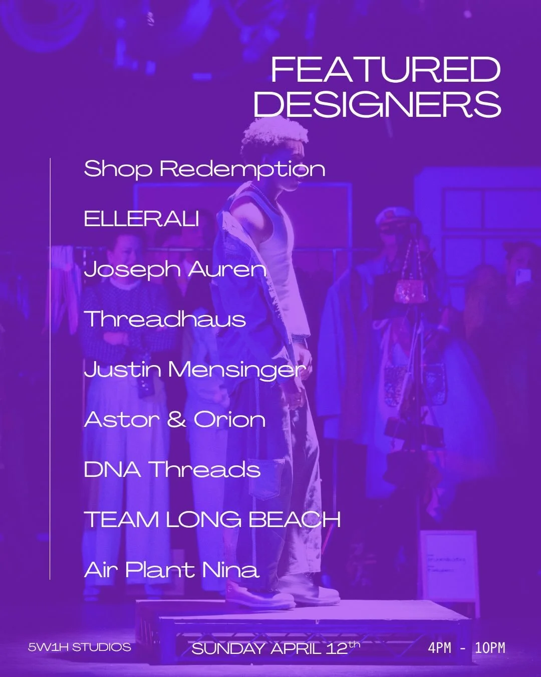 CURATING THE FUTURE
APRIL 12 - @5w1hstudios

Witness the architects of the future as they dismantle the traditional supply chain to reconstruct fashion from the ground up. More than a showcase, this is a working model of circularity in motion. It&rsq