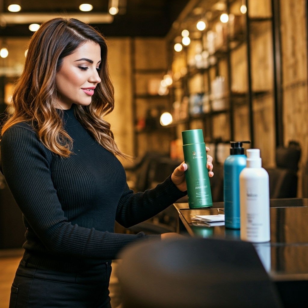 Customer in salon choosing product.png