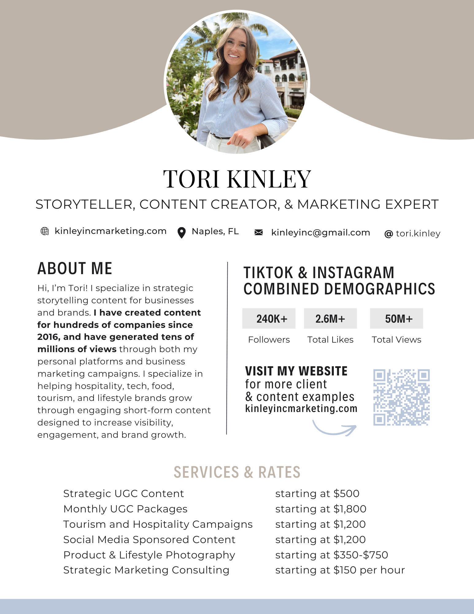 Tori Kinley is a viral content creator specializing in UGC, social media, and viral videos