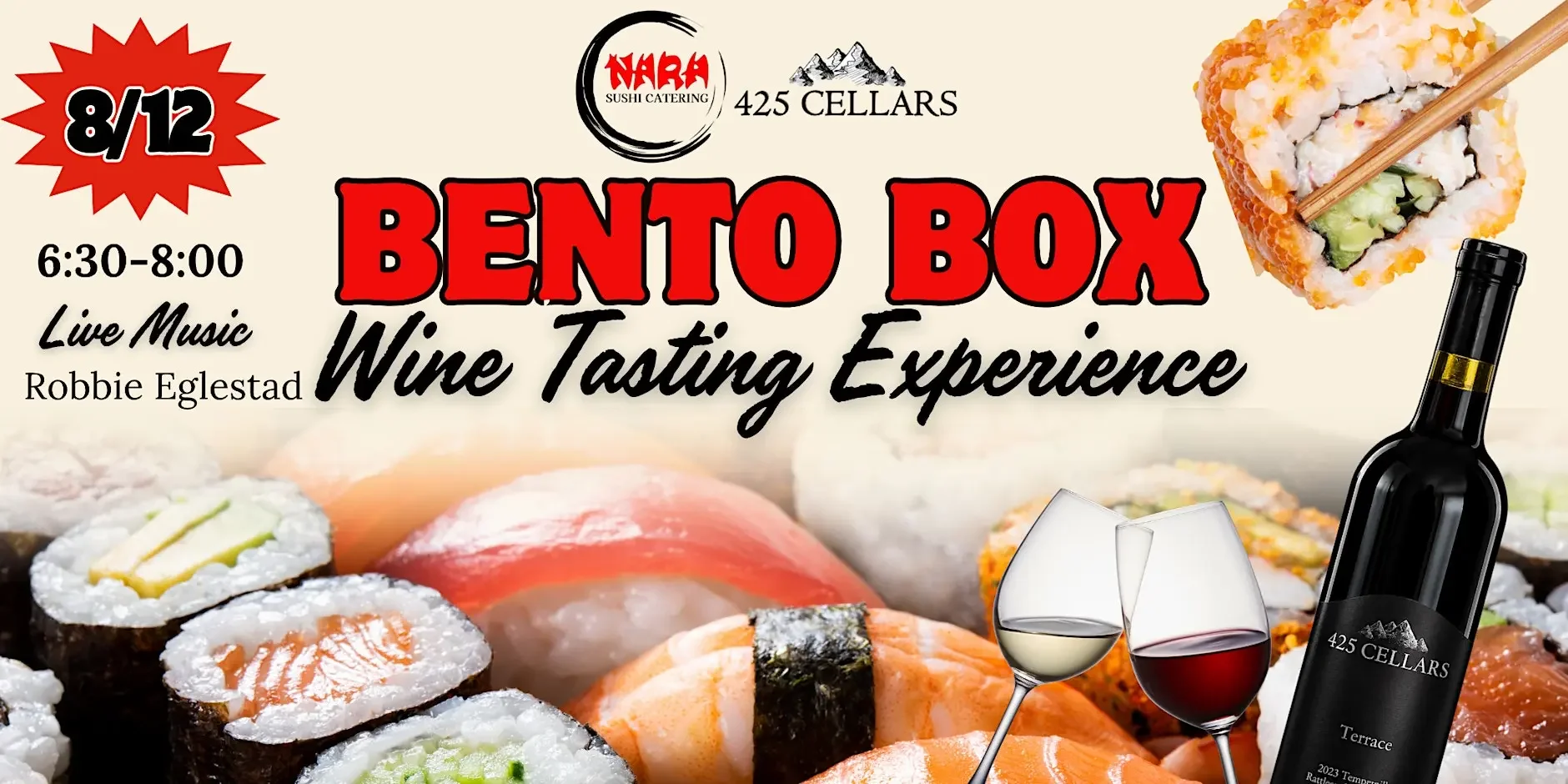 Bento Box and Wine Tasting Experience 