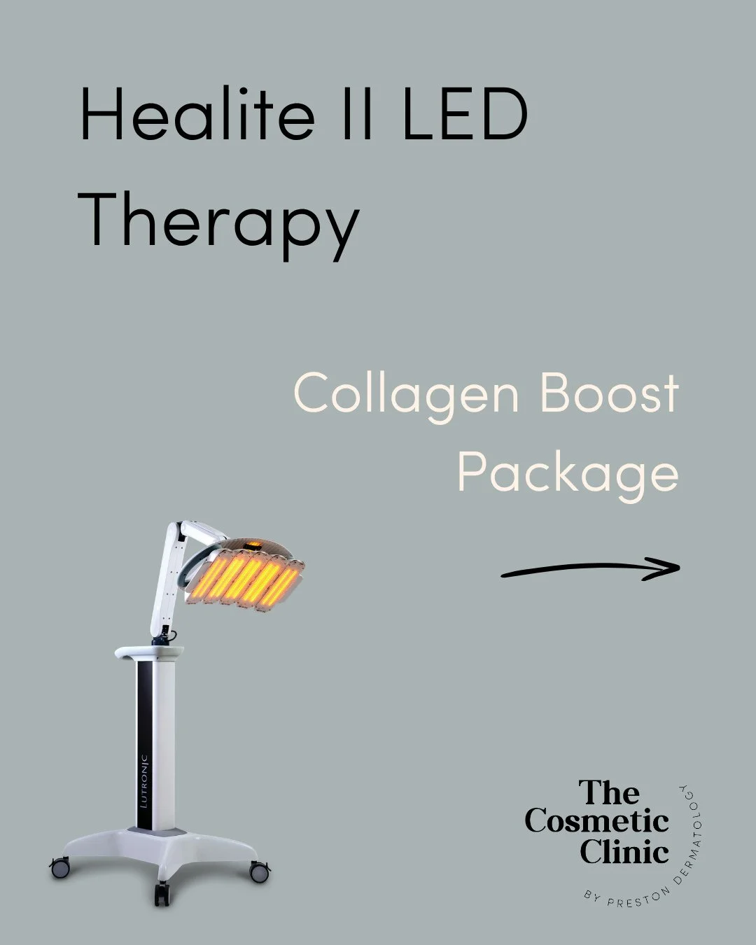 Healite II LED Therapy has landed at The Cosmetic Clinic, and we are excited to be launching some incredible packages, which combine LED therapy with some of our other amazing treatment options.⁠
⁠
Next up, our Collagen Boost Package - a targeted ren