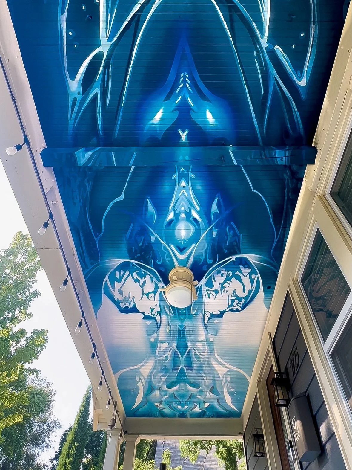 PLOT TWIST 

A friend asked me, &ldquo;what if you painted the ceiling of my porch instead of my wall?&rdquo;

I said yes, with a slight hesitation coming from my head, neck and shoulders, but I love thinking about overlooked spaces and what happens 