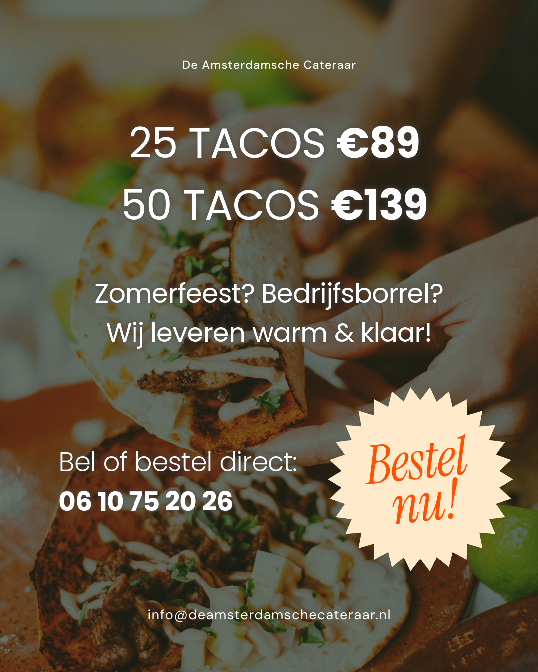 taco fiesta, korting tacos, aanbieding tacos, amsterdam tacos