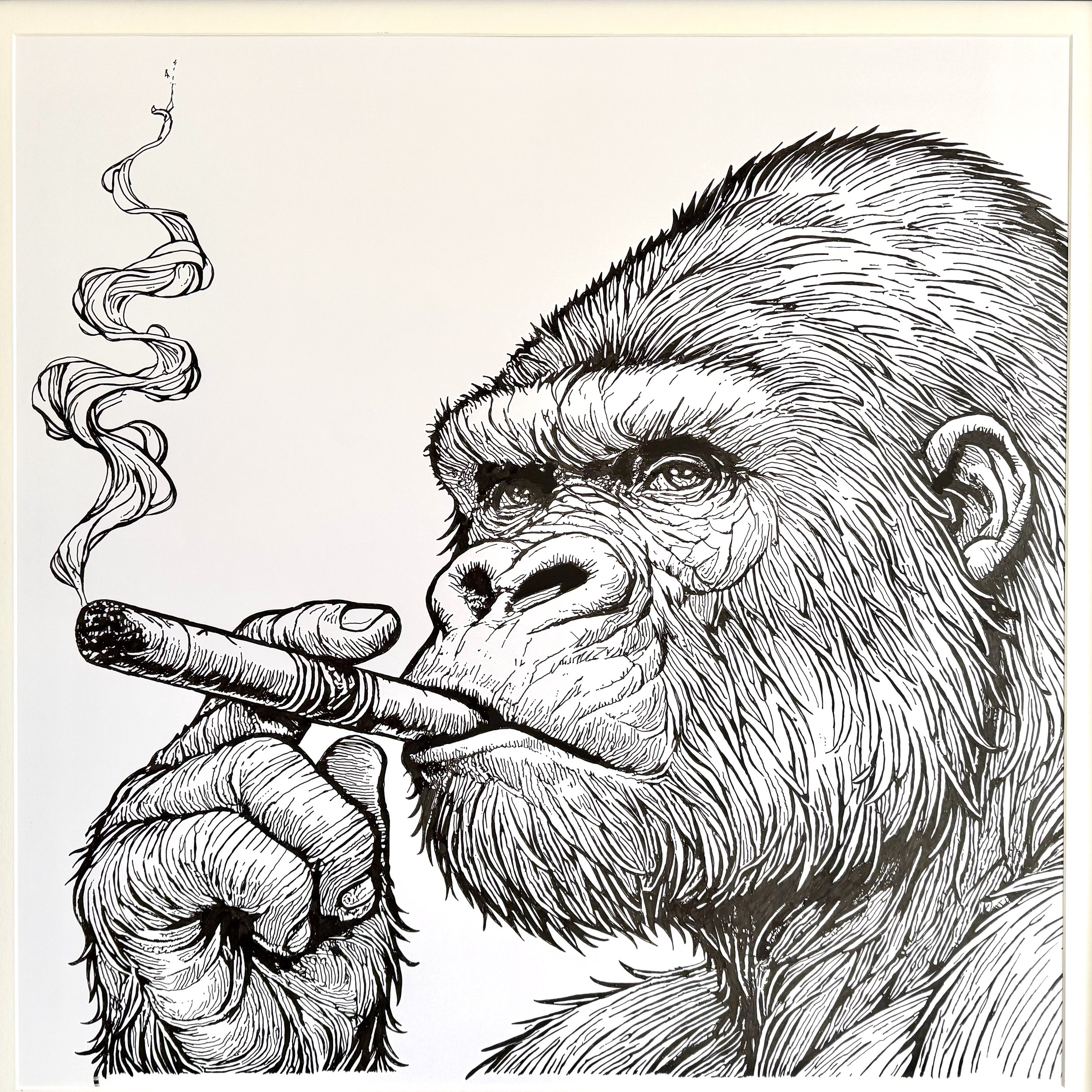 Gorilla painting