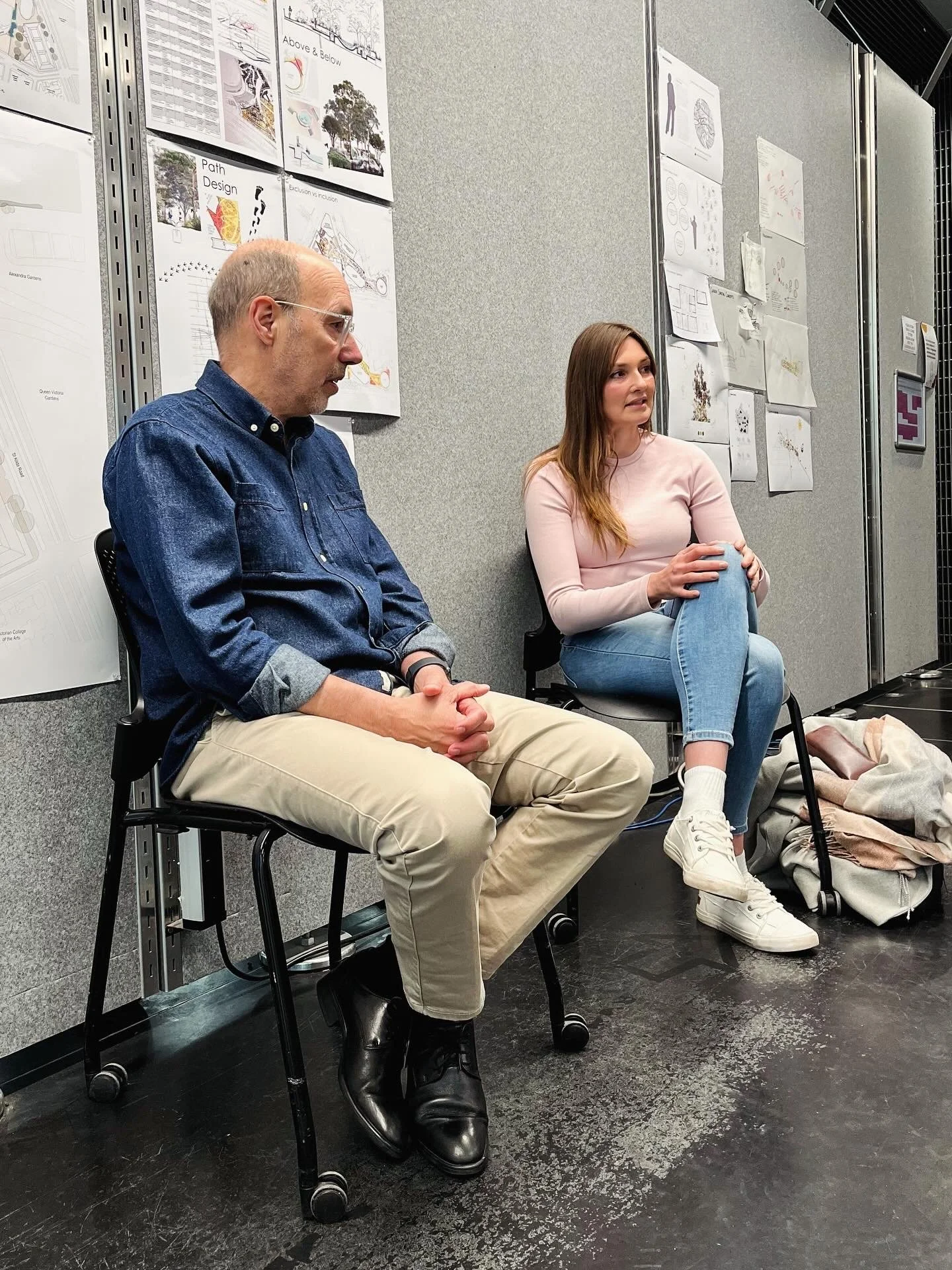 Design studio workshop with landscape architects, JERRY DE GRYSE FRLA, Founder of award winning Nipaluna (Tasmania) based practice, Inspiring Place and EMMALINE BOWMAN, Founder of award winning Narrm (Melbourne) based practice, STEM Landscape Archite