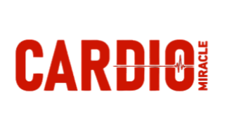 Red text reading 'CARDIO' with smaller white text above it that says 'WELLNESS' on a black background.