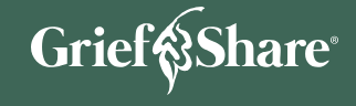 GriefShare logo with green background and white text