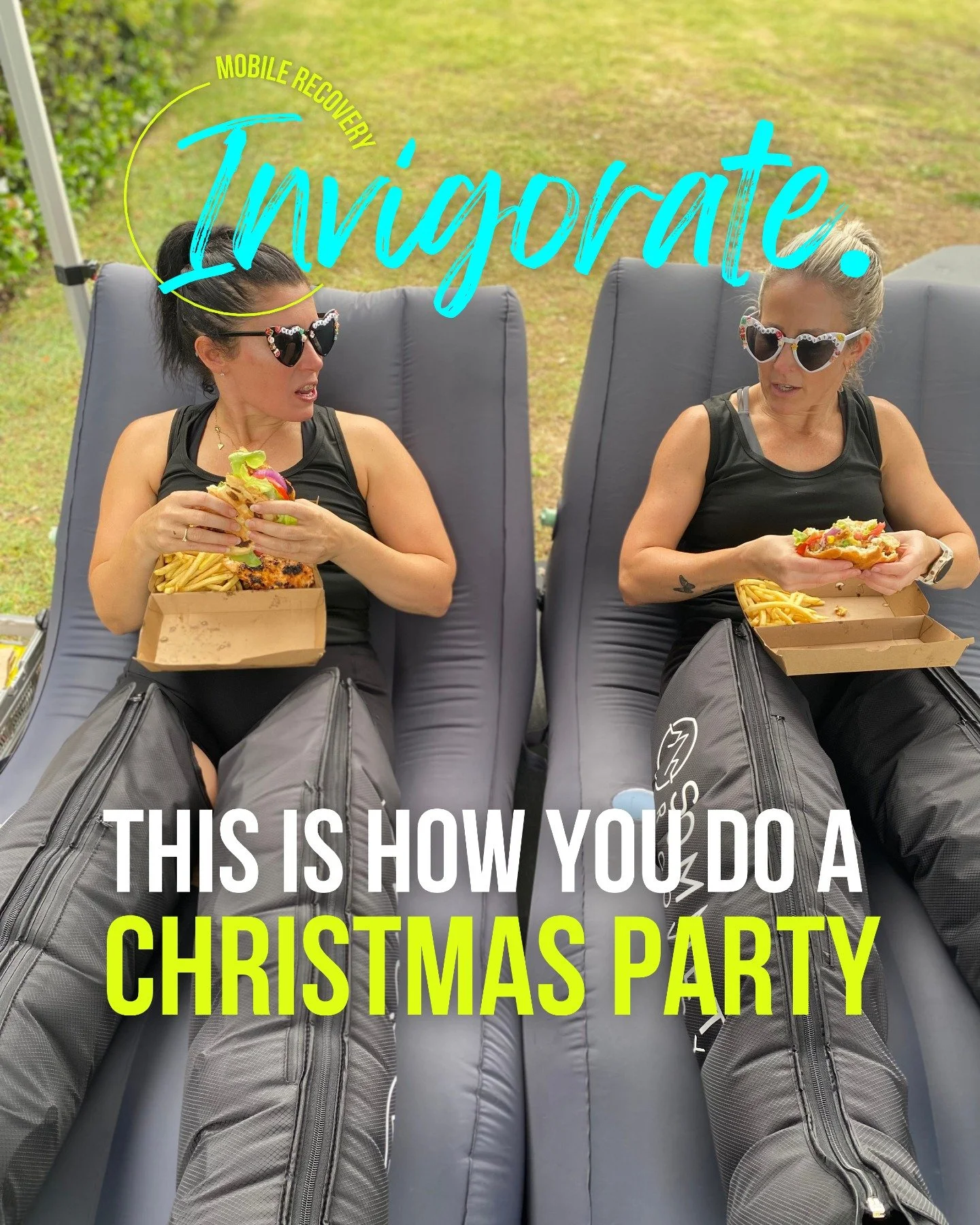 Who said Christmas parties have to be the same every year?
🎄❄️ At Invigorate Recovery, we&rsquo;re redefining festive fun &mdash; ice baths, compression boots, good food and even better company.

Your team gets to relax, reset and laugh their way in